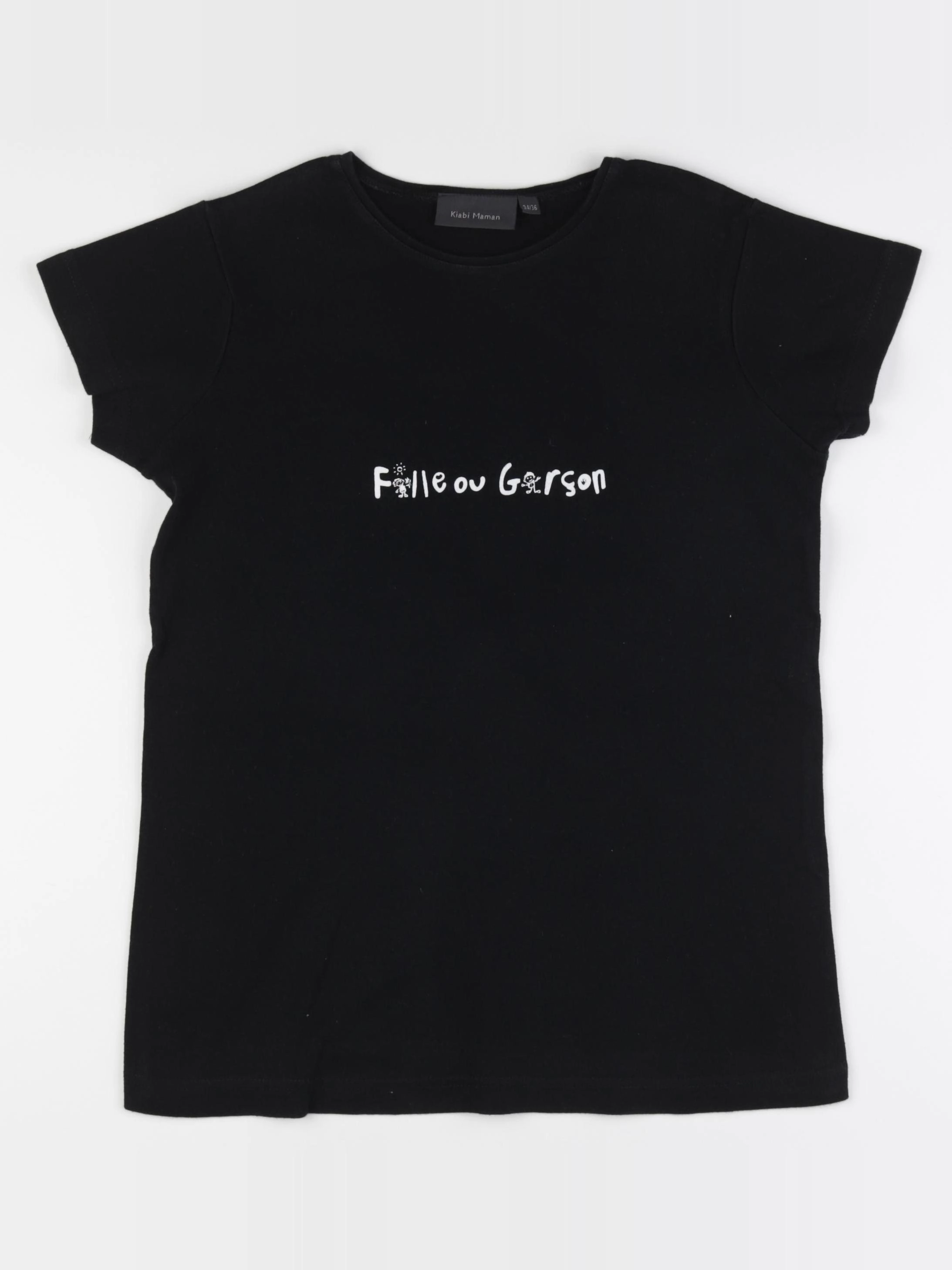 Kiabi - tee-shirt grossesse noir - 34 à 36