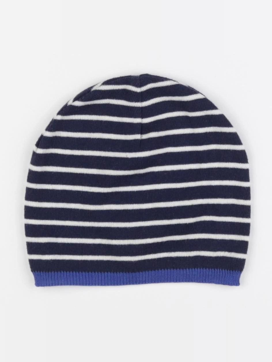 H&M - bonnet bleu - 4/8 ans