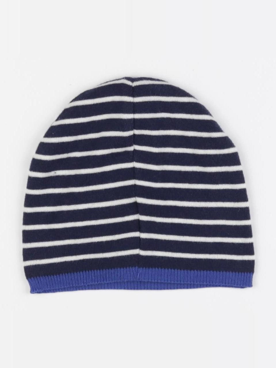 H&M - bonnet bleu - 4/8 ans