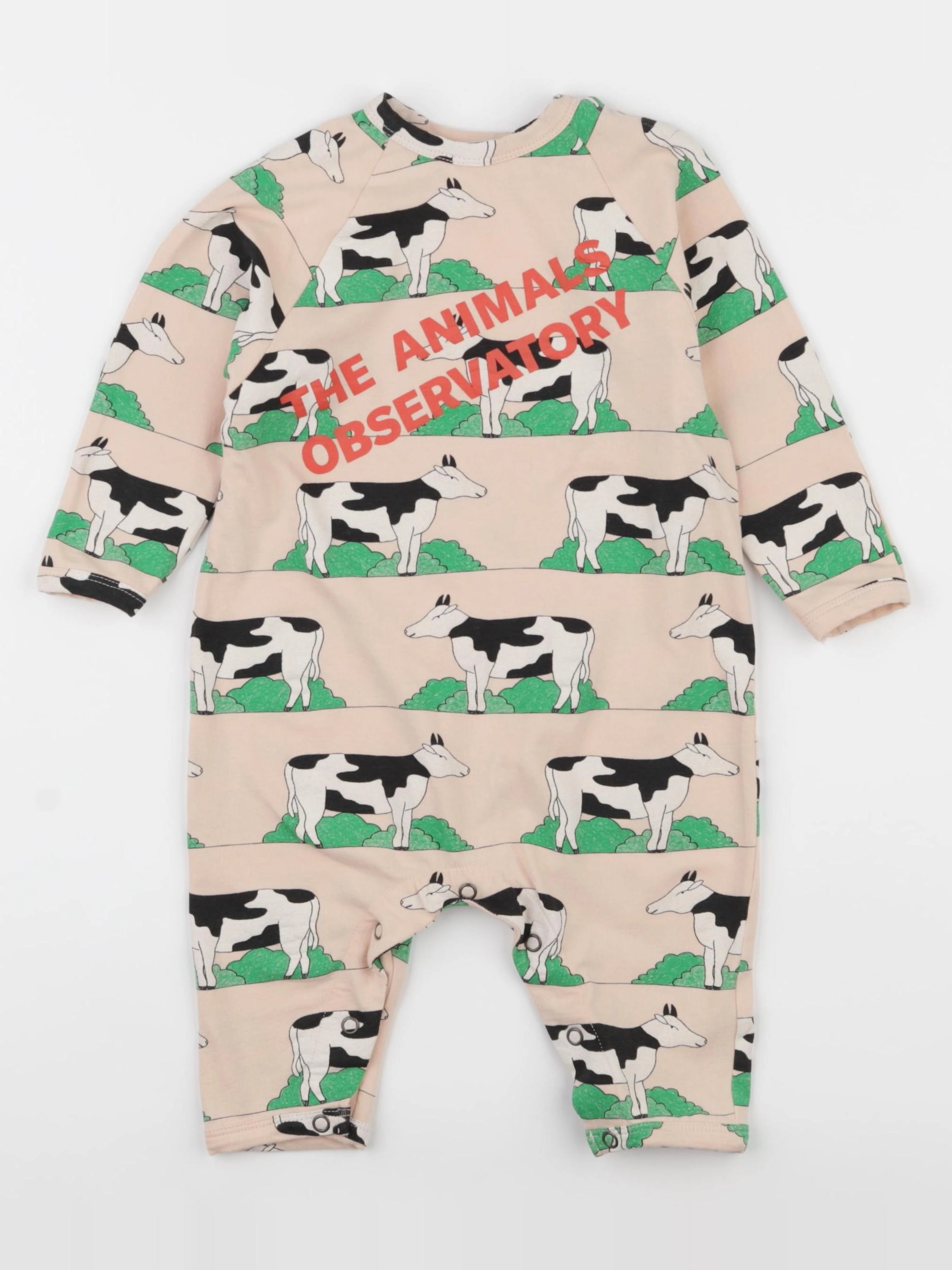 The animals observatory - pyjama coton rose - 6 mois