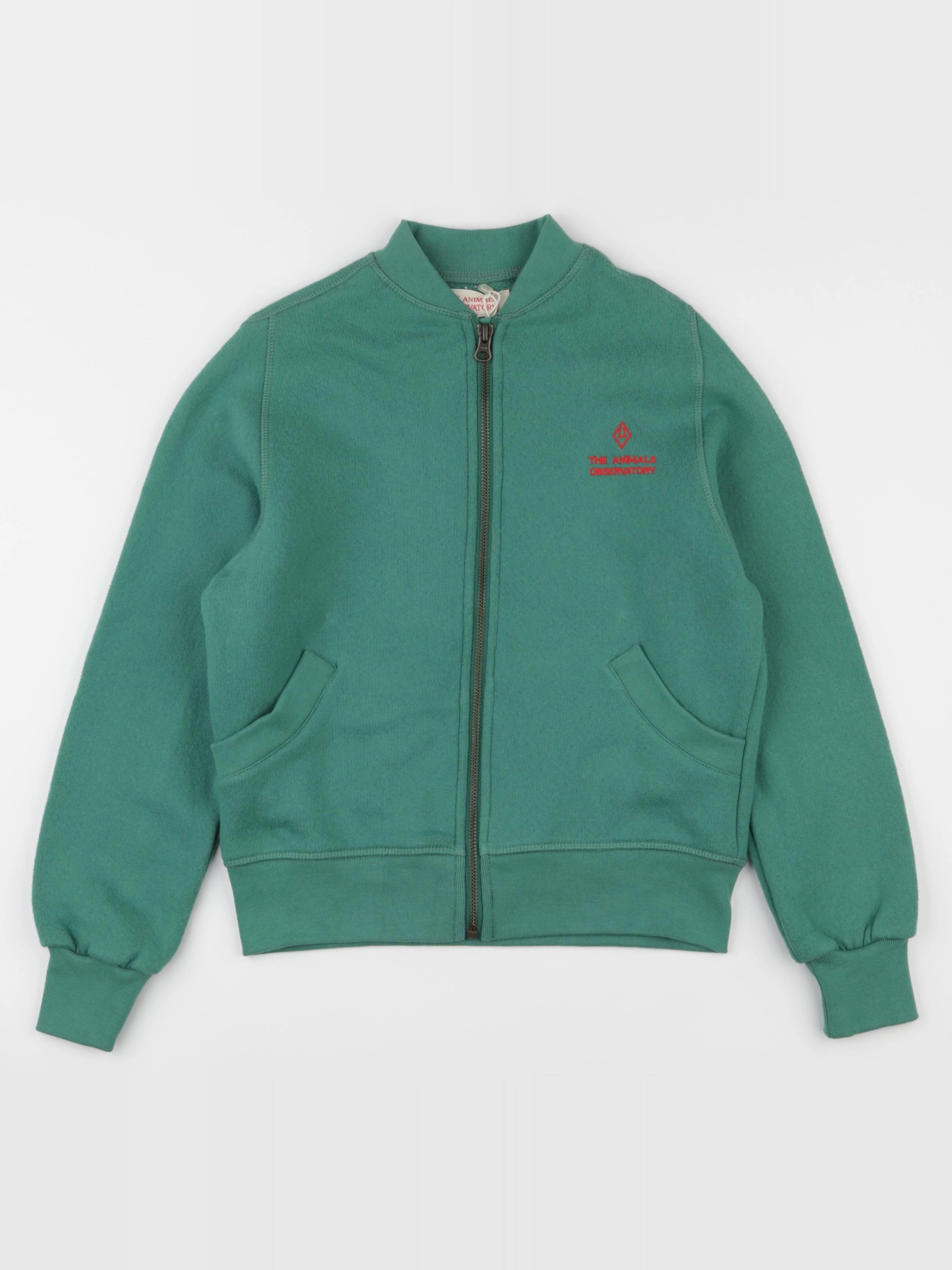 The animals observatory - sweat imprimé au dos vert - 8 ans
