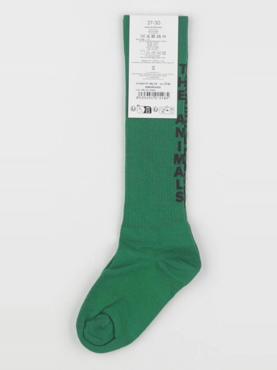 The animals observatory - chaussettes vert WORM - 4/7 ans