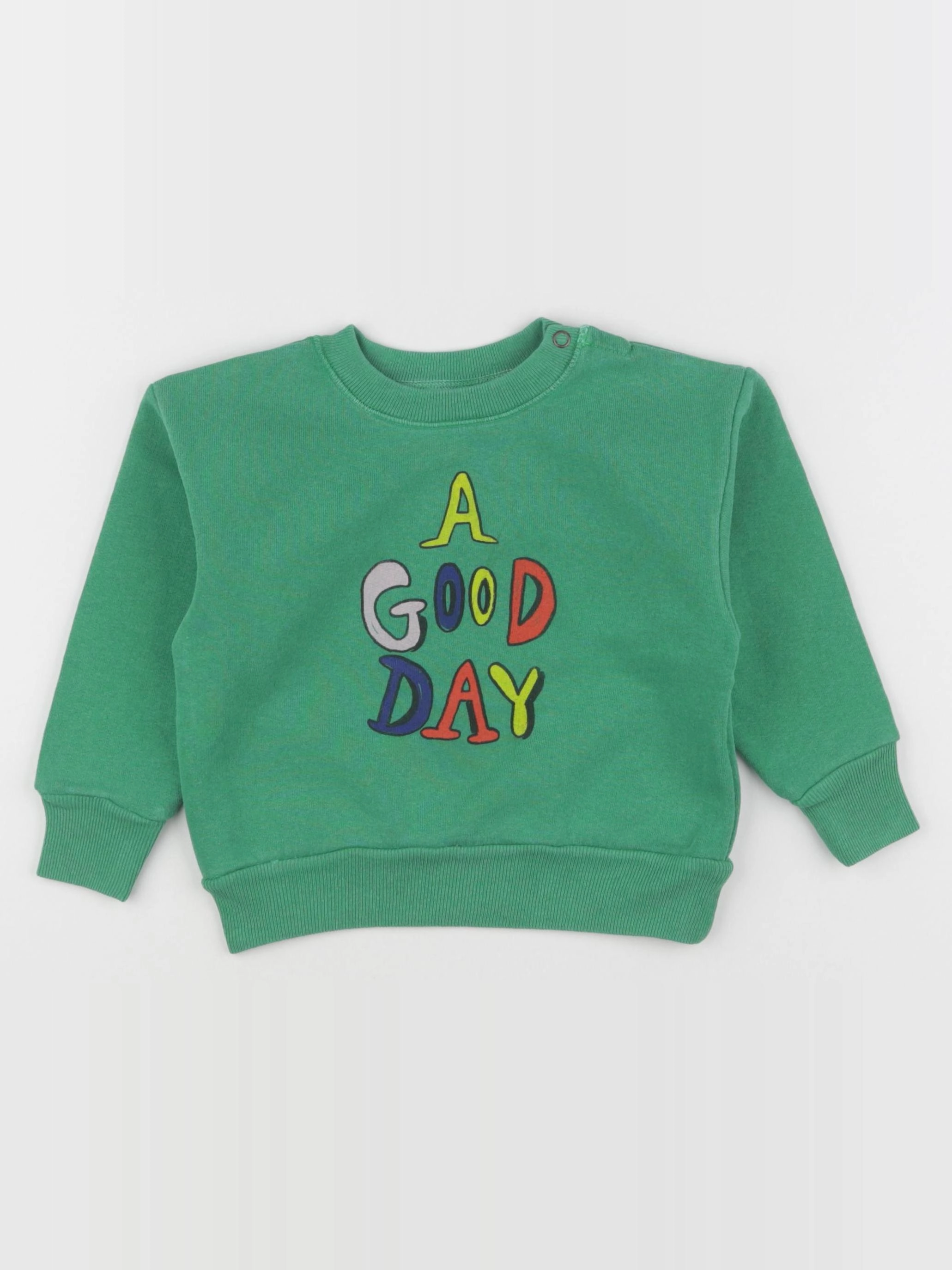 The animals observatory - sweat BEAR BABY vert - 12 mois