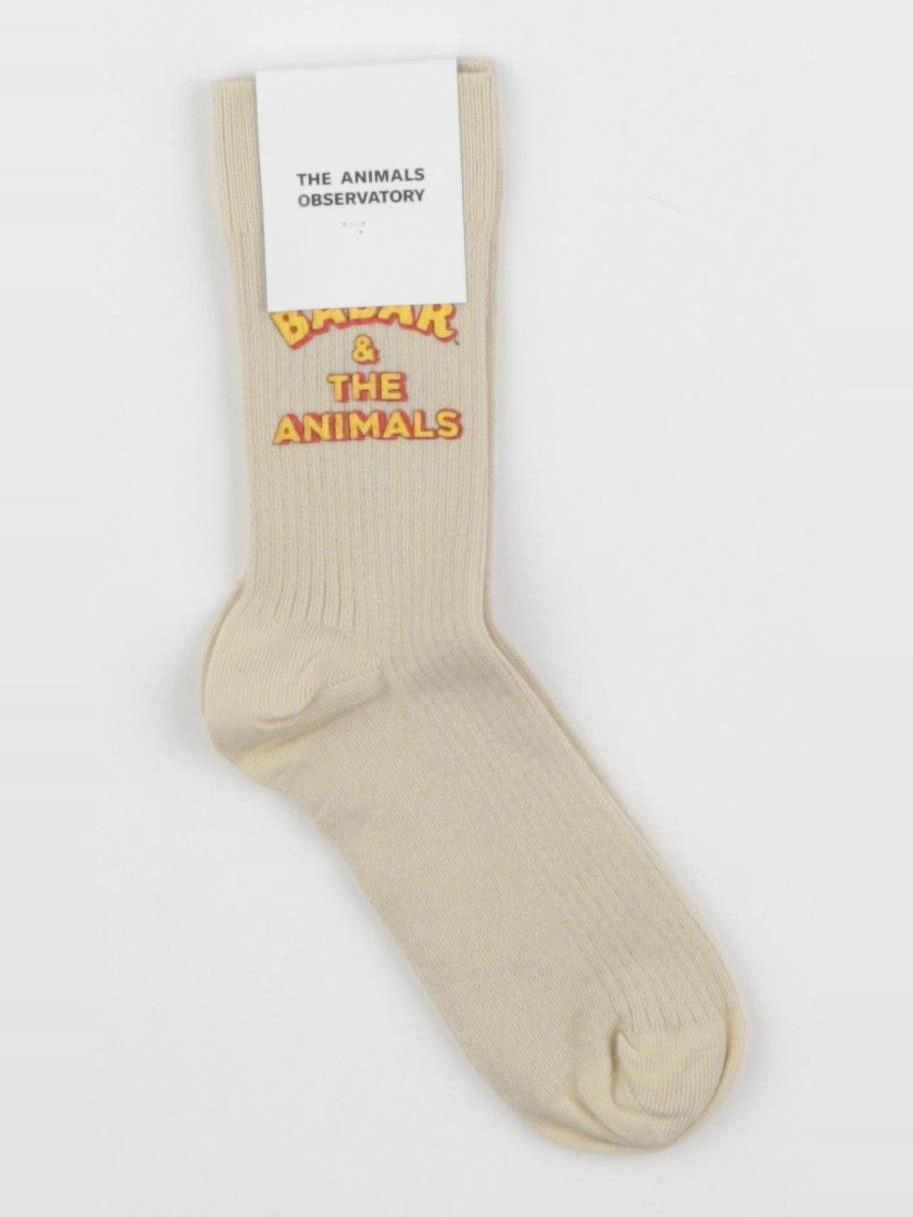 The animals observatory - chaussettes beige WORM - 10/16 ans