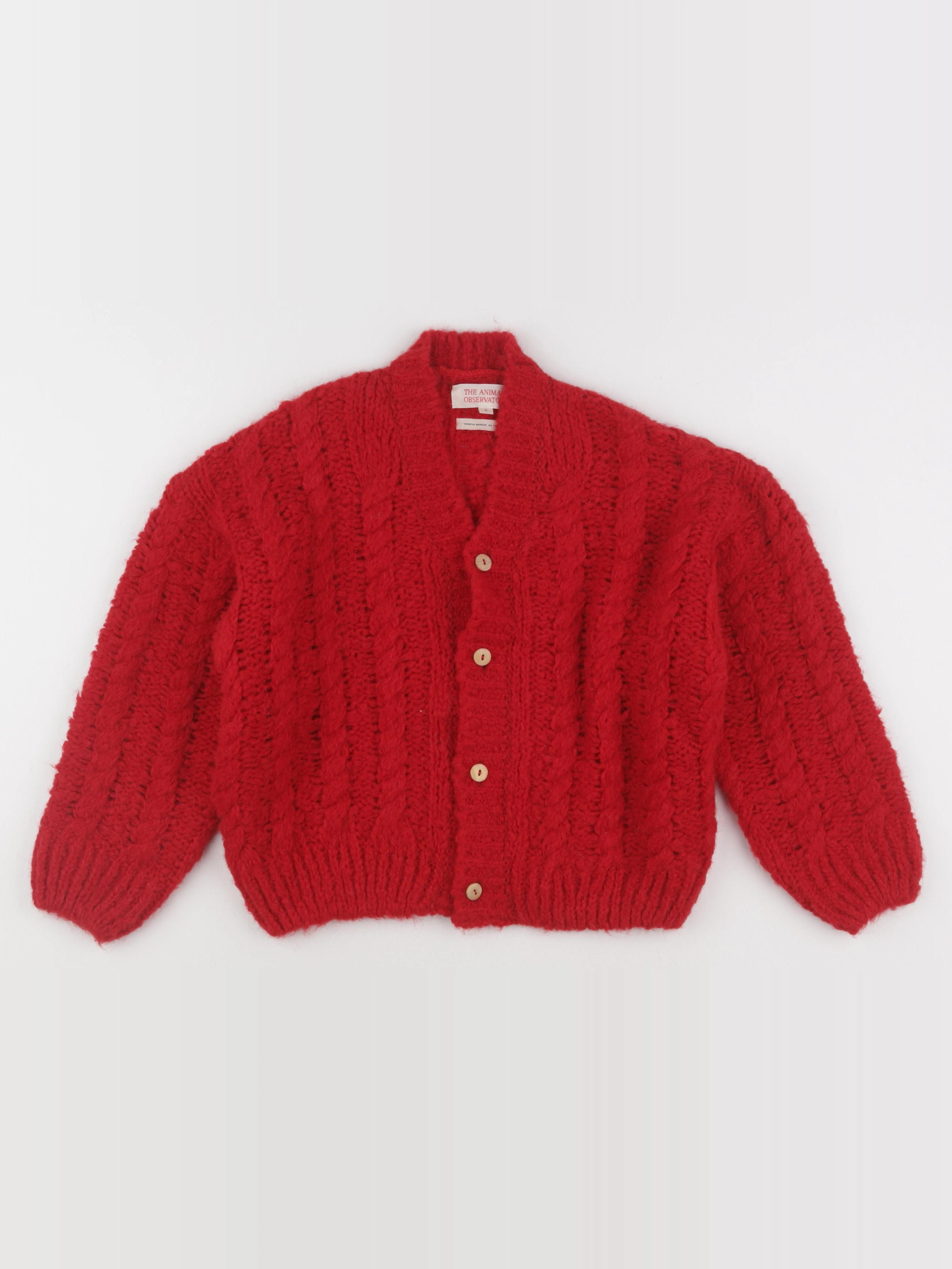 The animals observatory - gilet rouge - 8 ans
