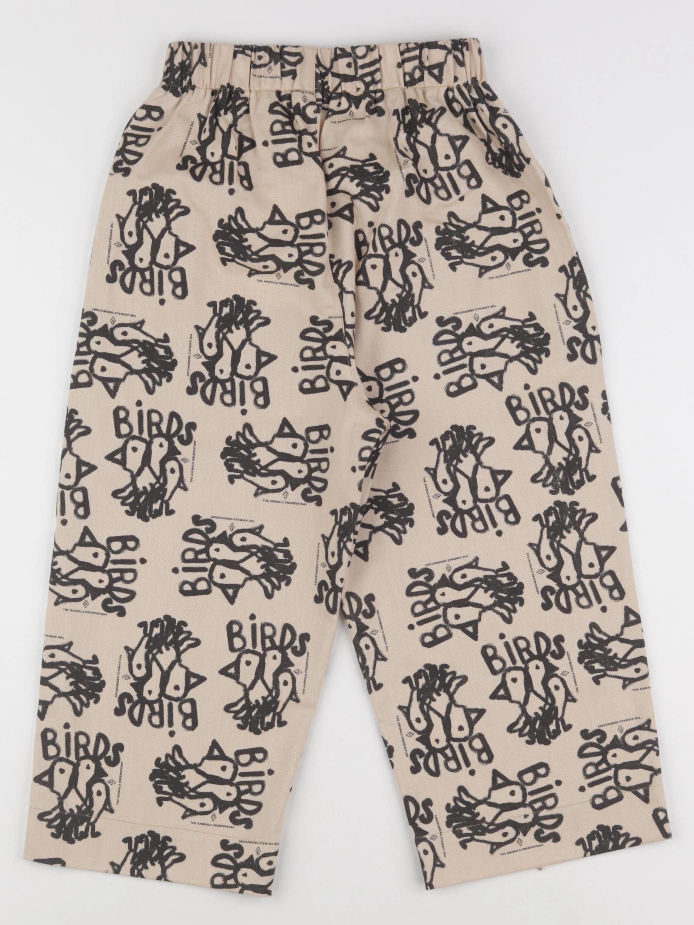 The animals observatory - pantalon beige, noir - 8 ans