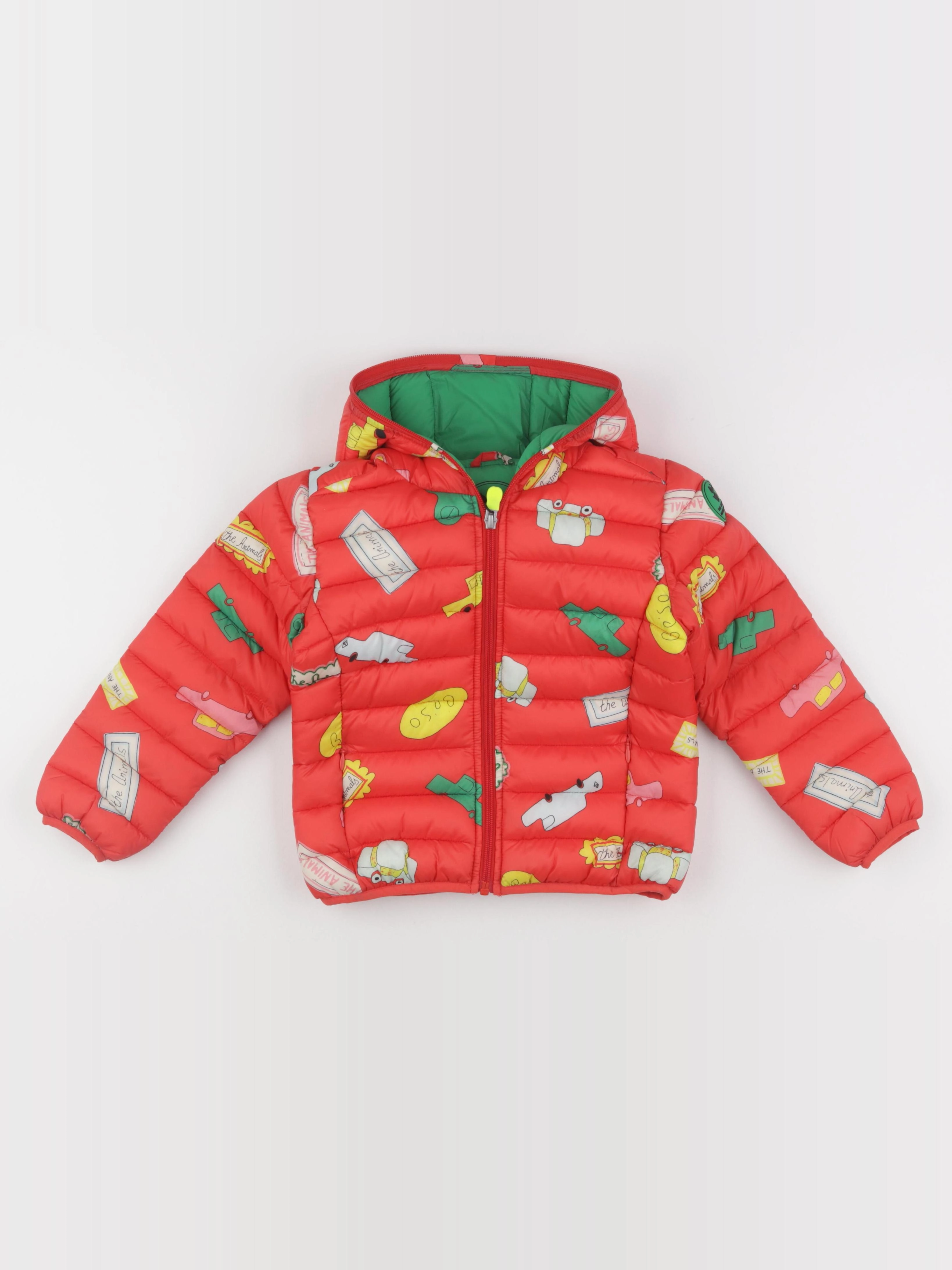 The animals observatory - doudoune rouge LOBSTER - 6 ans