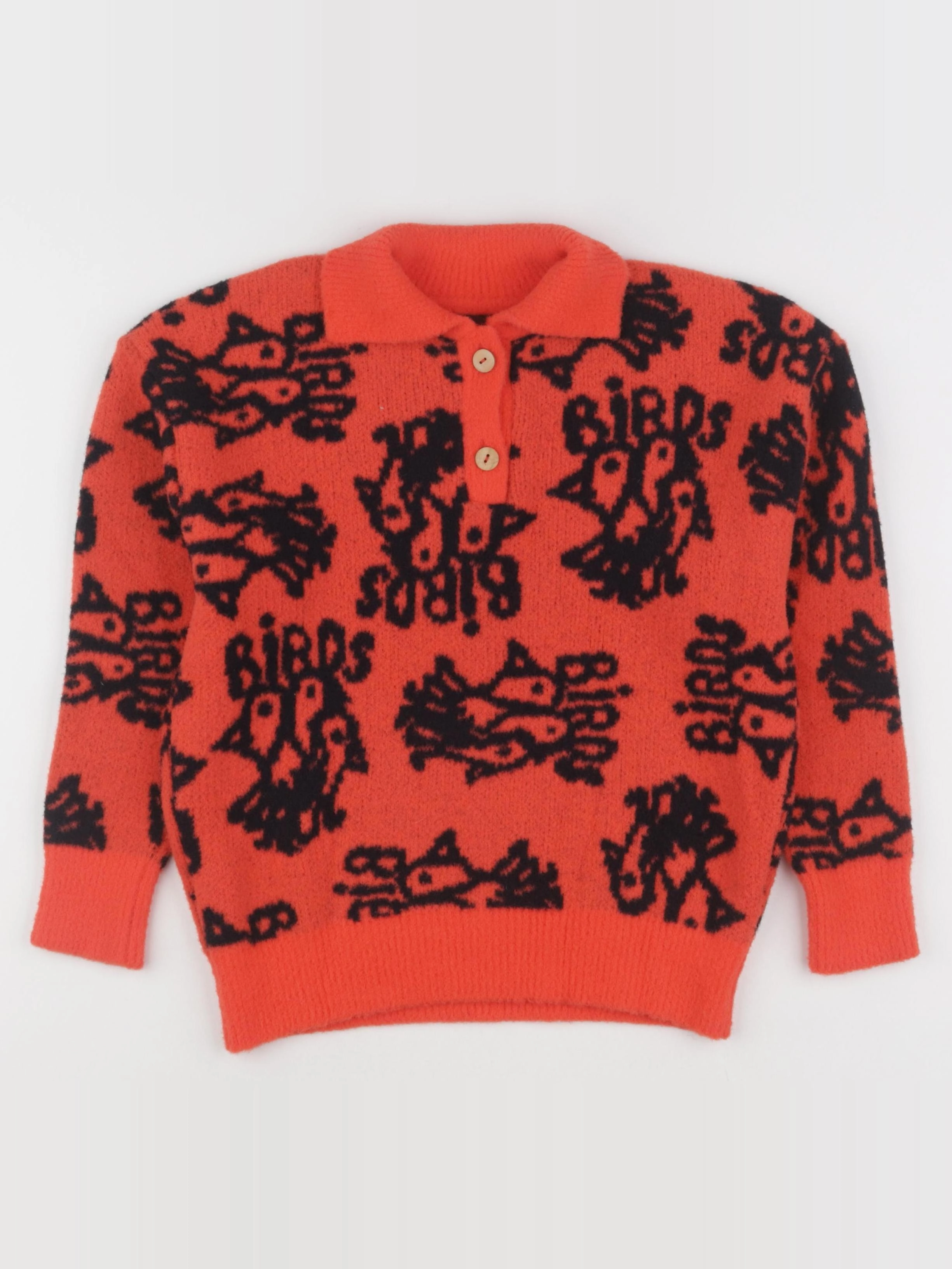 The animals observatory - pull rouge, noir - 8 ans