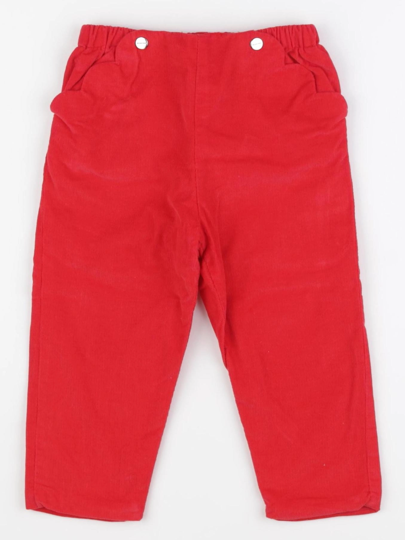 Jacadi - pantalon rouge - 24 mois