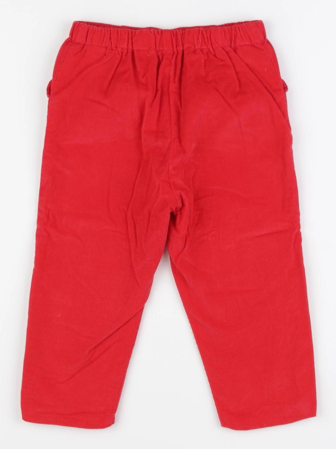 Jacadi - pantalon rouge - 24 mois