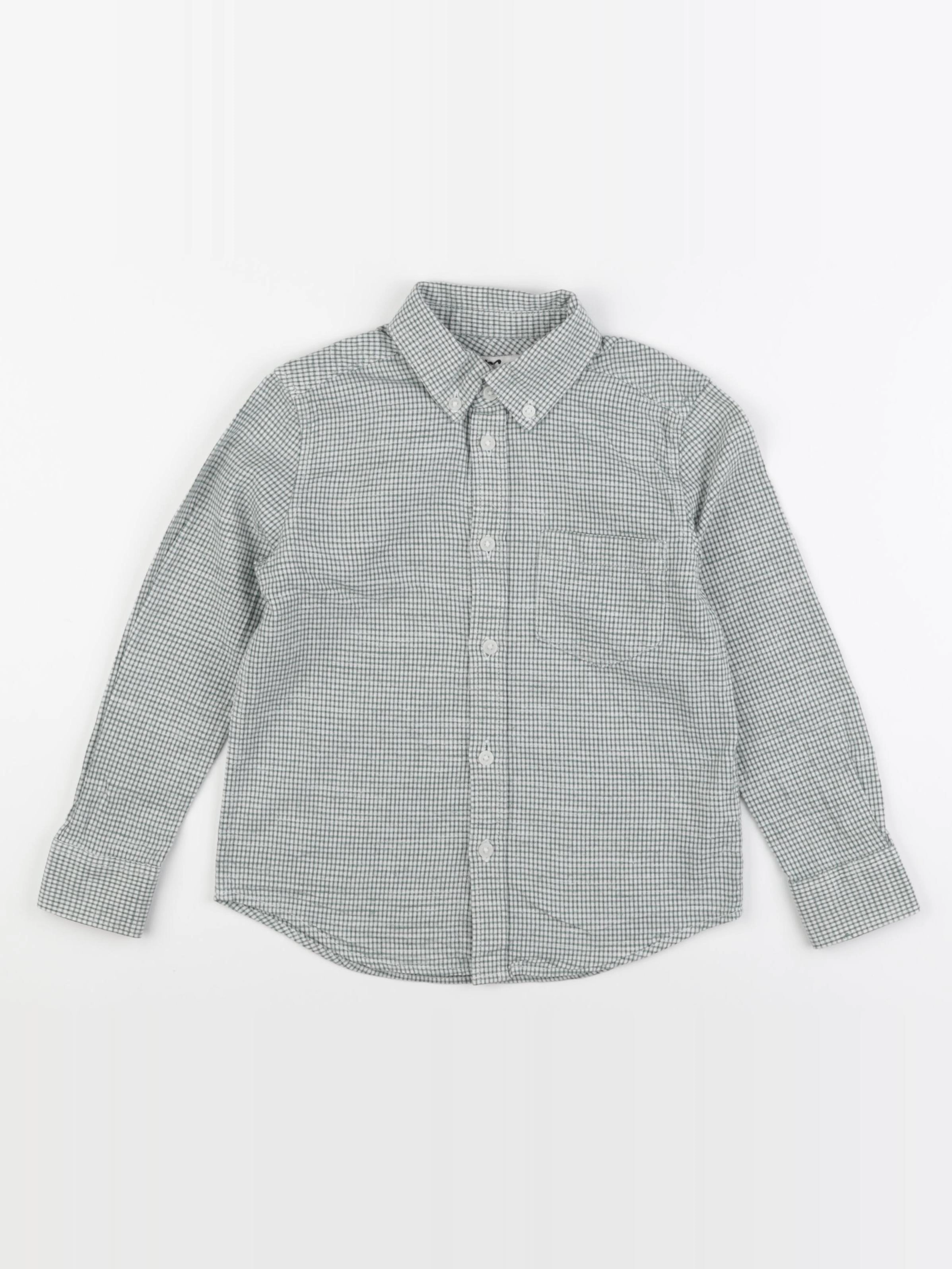 Cyrillus - chemise blanc, vert - 6 ans