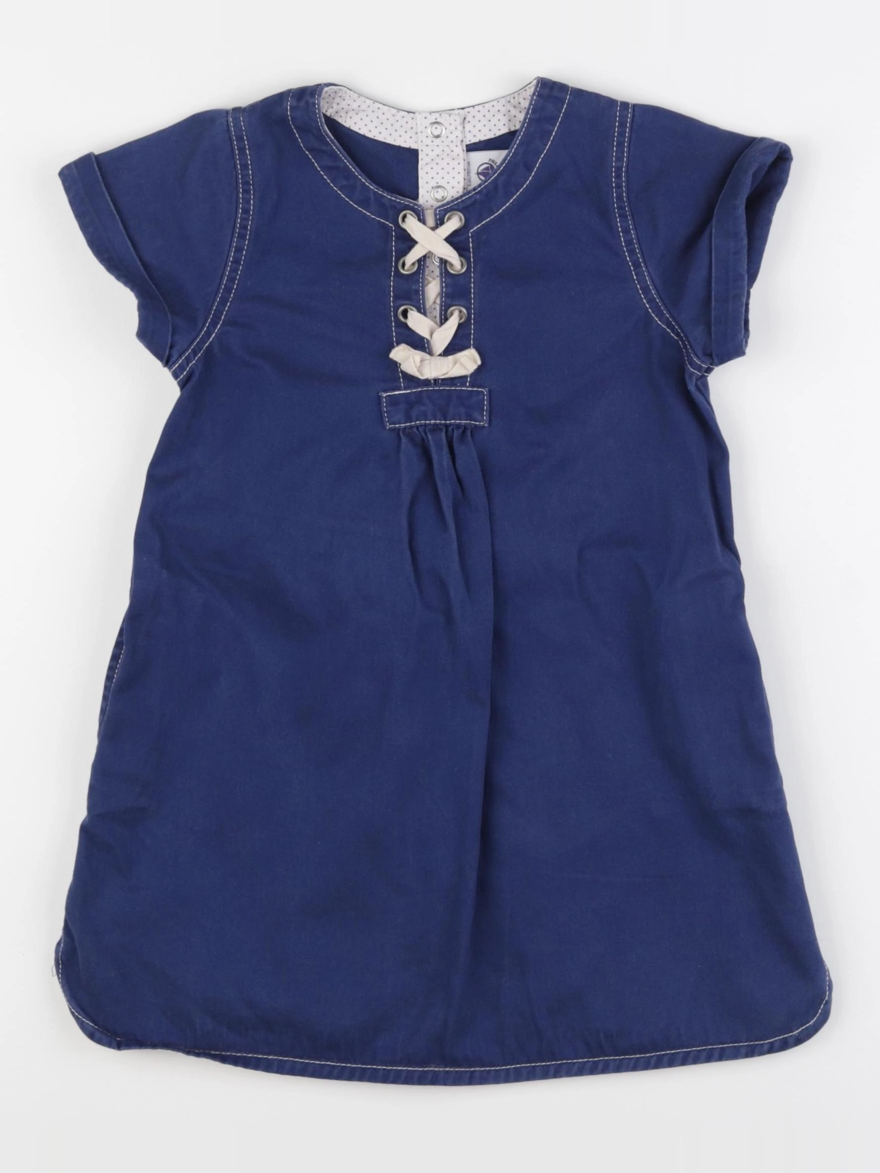 Petit Bateau - robe bleu - 4 ans