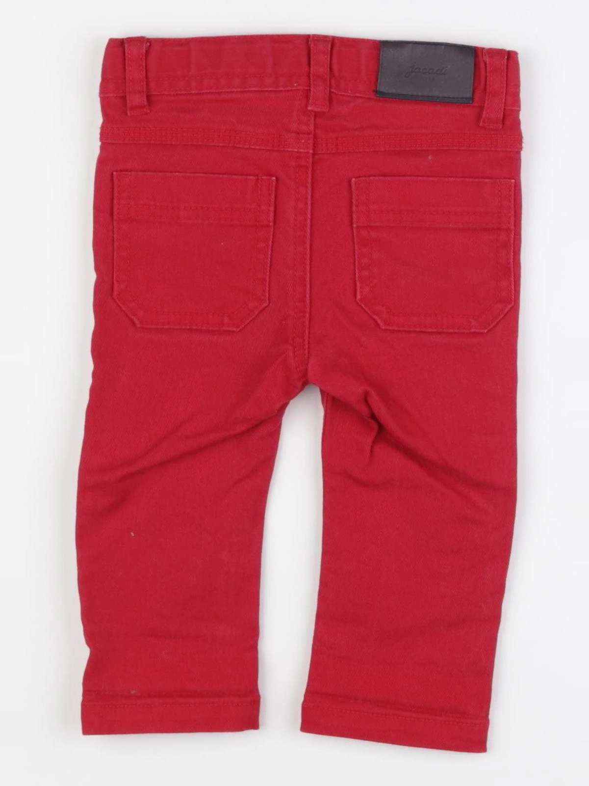 Jacadi - jean rouge - 12 mois
