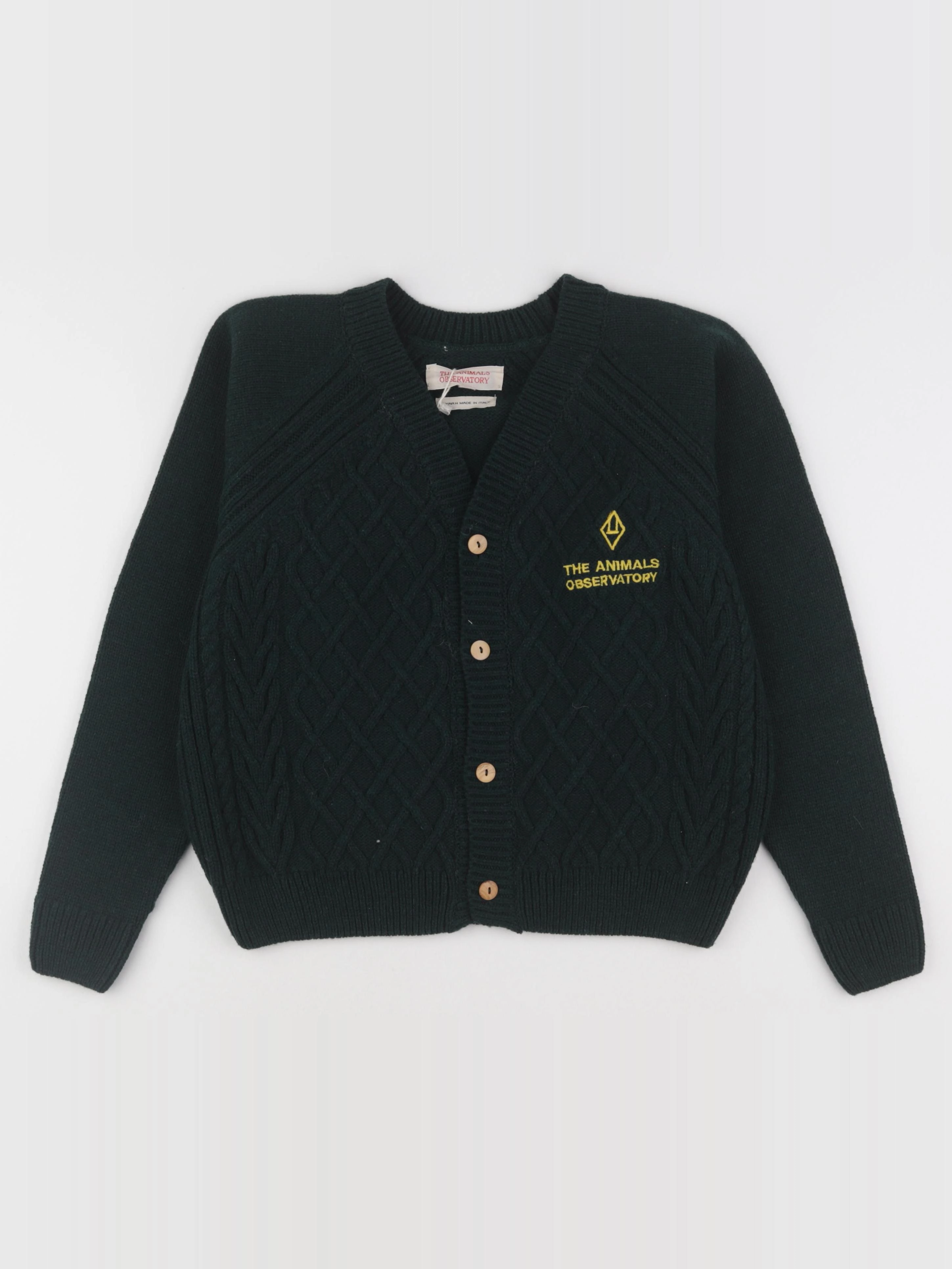 The animals observatory - gilet vert - 8 ans