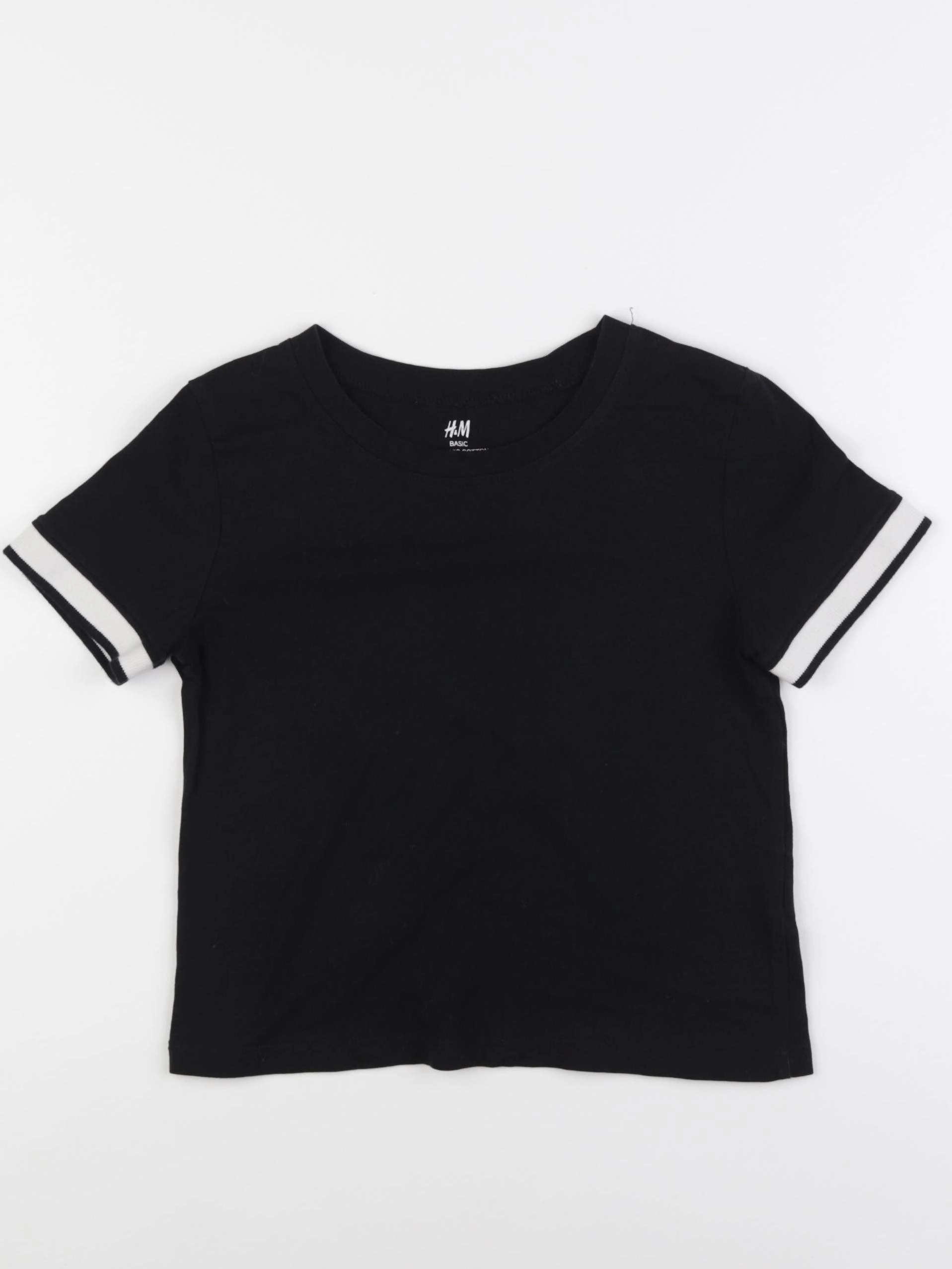 H&M - tee-shirt noir - 8/10 ans