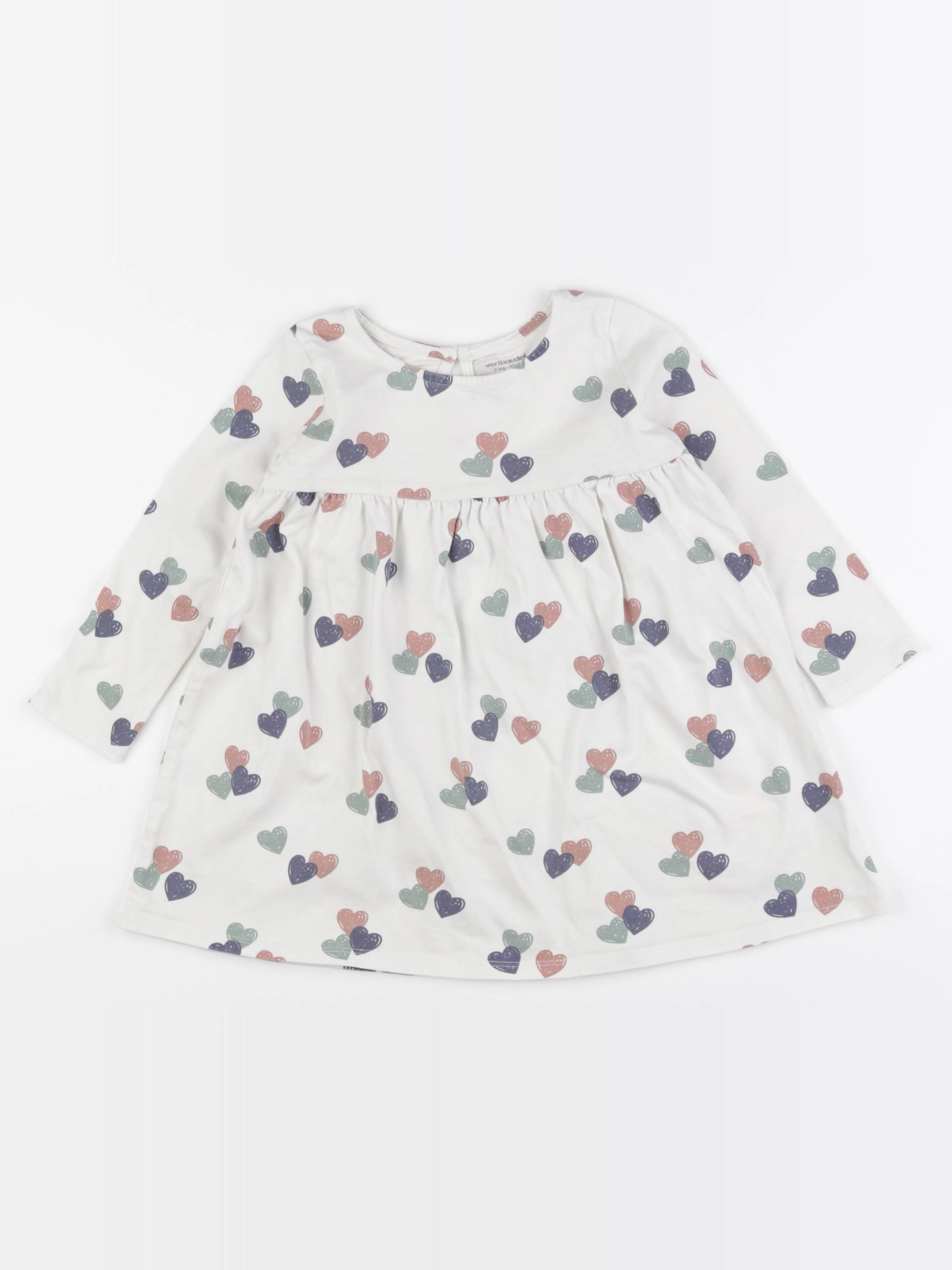 Vertbaudet - robe beige - 3 ans