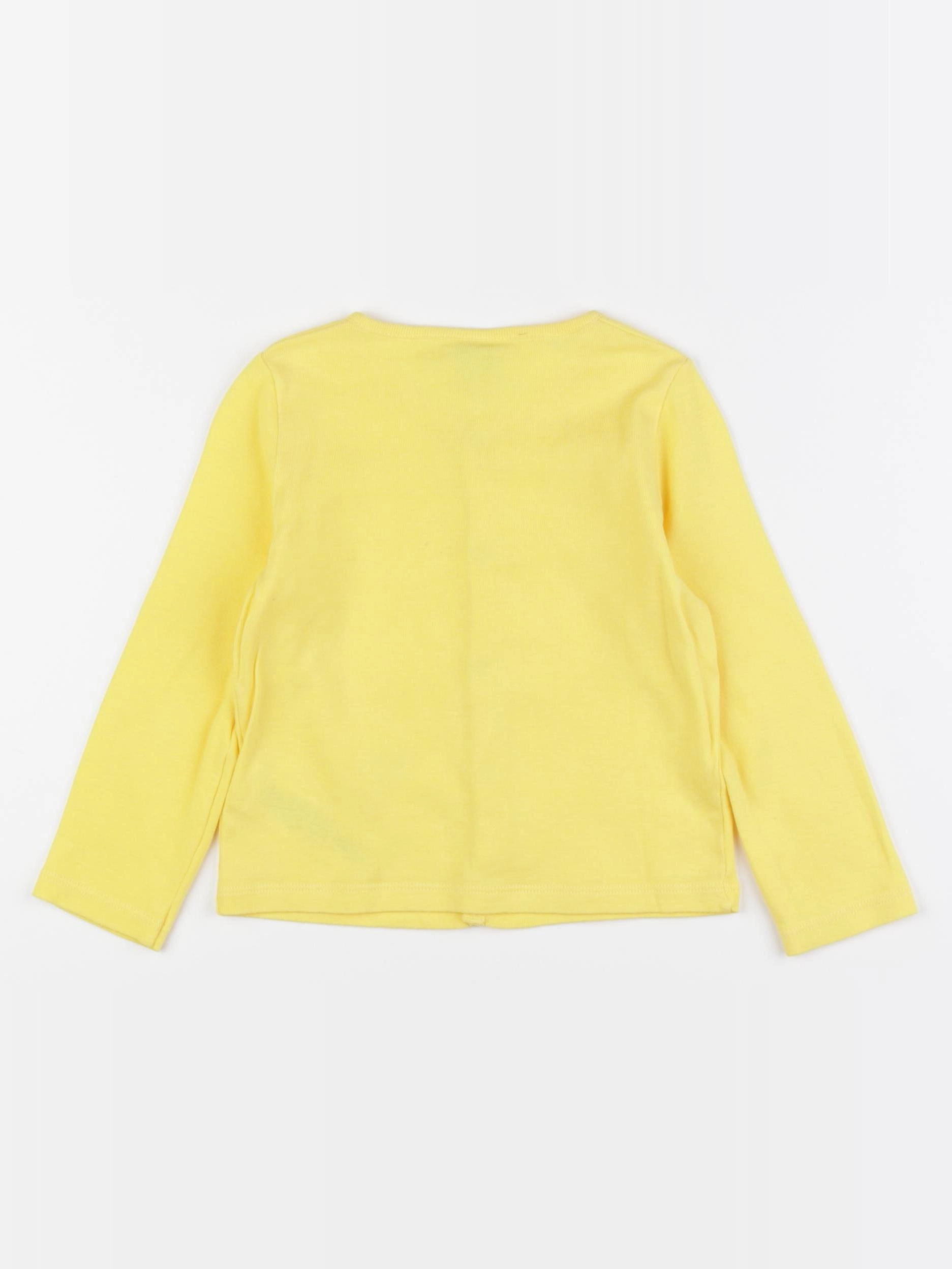 Petit Bateau - tee-shirt jaune - 24 mois