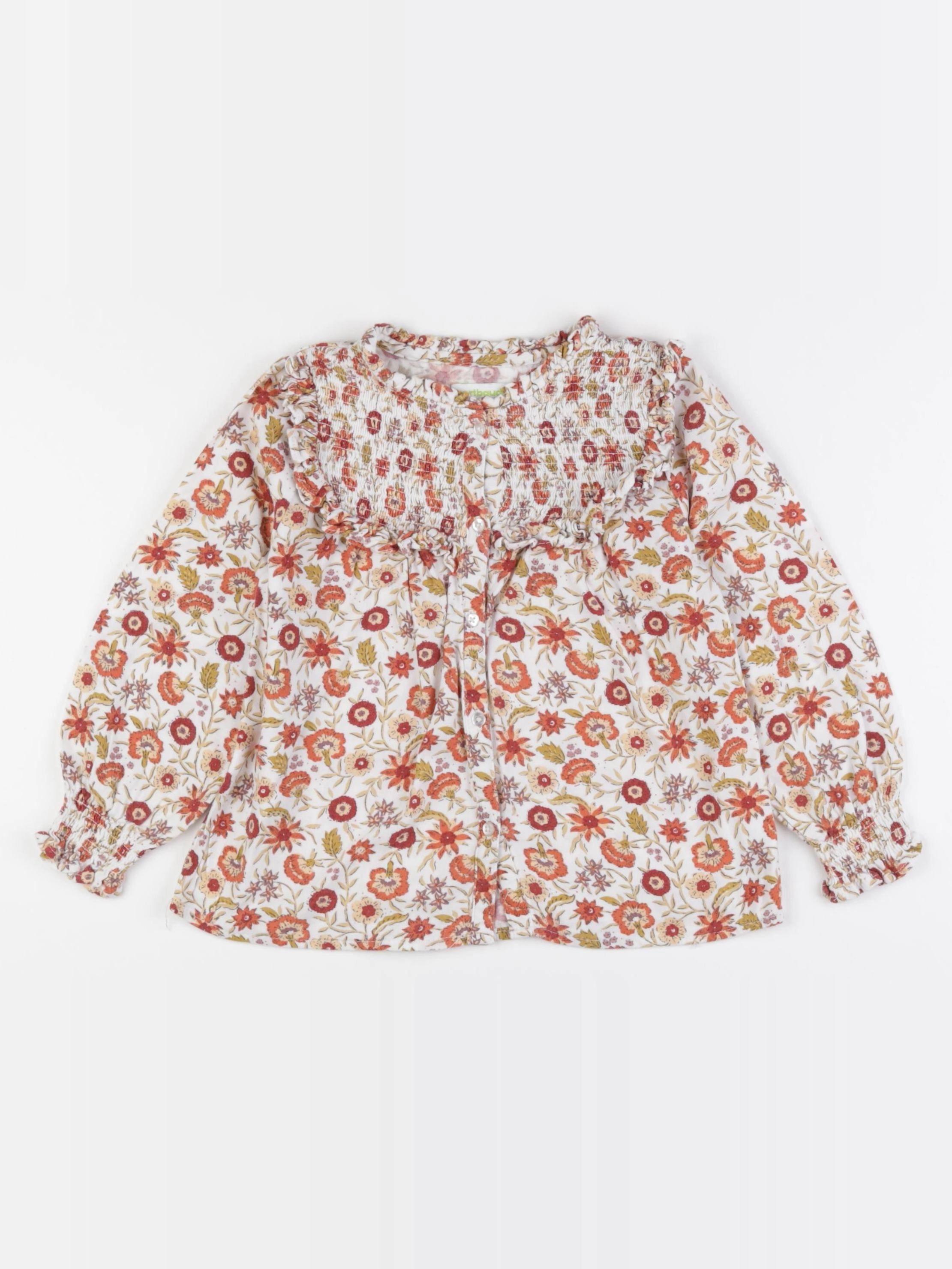 Vertbaudet - blouse rouge - 5 ans