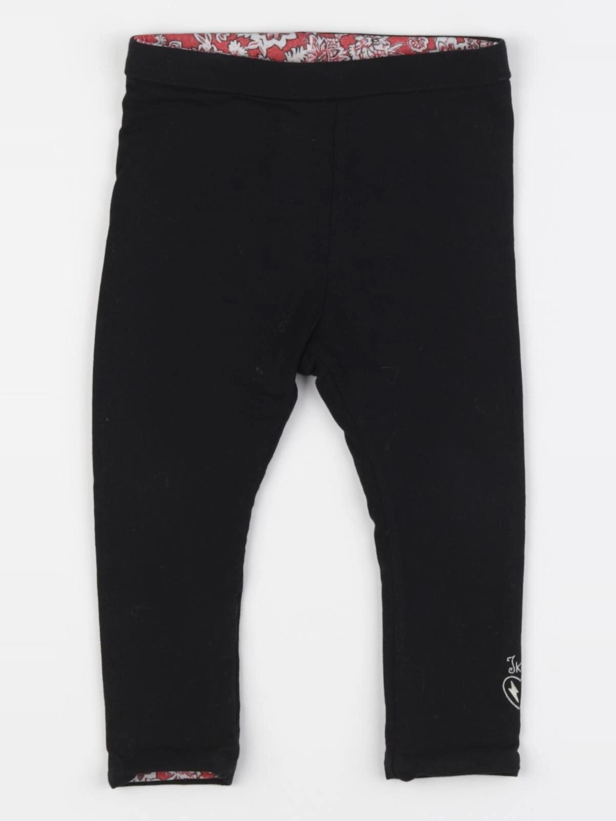 IKKS - legging réversible noir - 12 mois