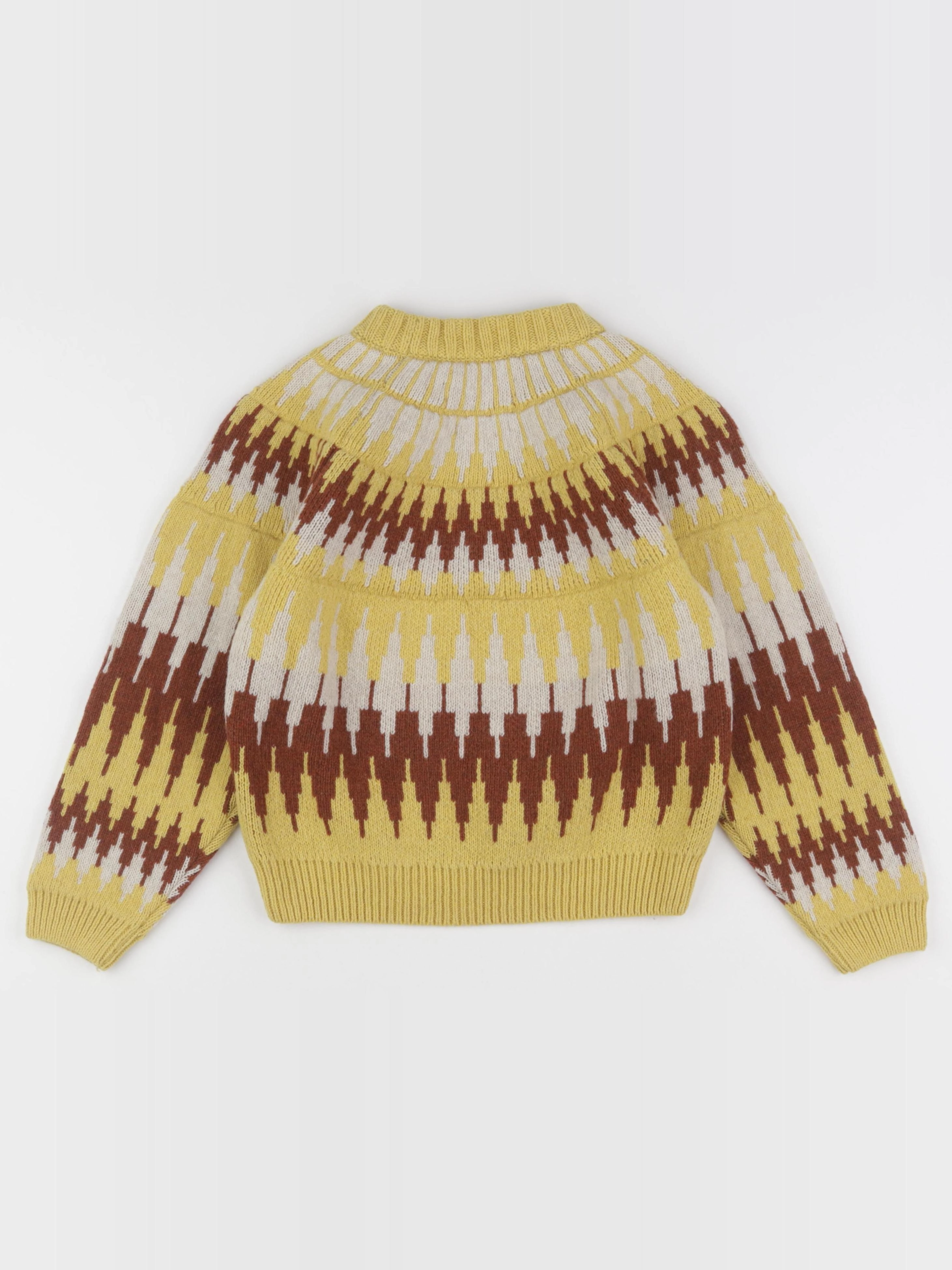 The animals observatory - pull jaune, marron - 8 ans