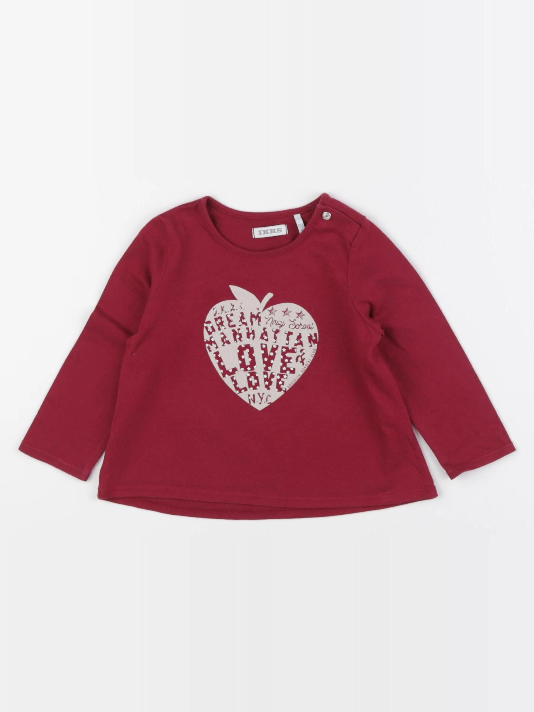 IKKS - tee-shirt rouge - 12 mois