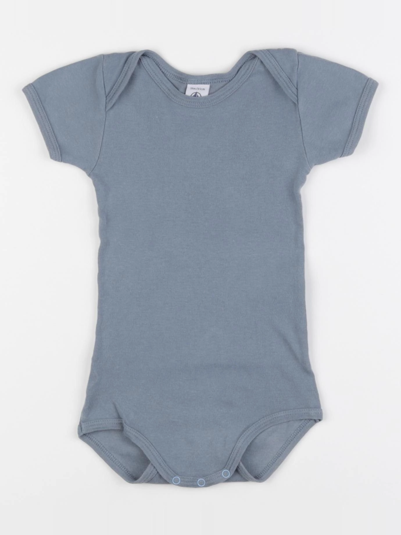 Petit Bateau - body bleu - 18 mois