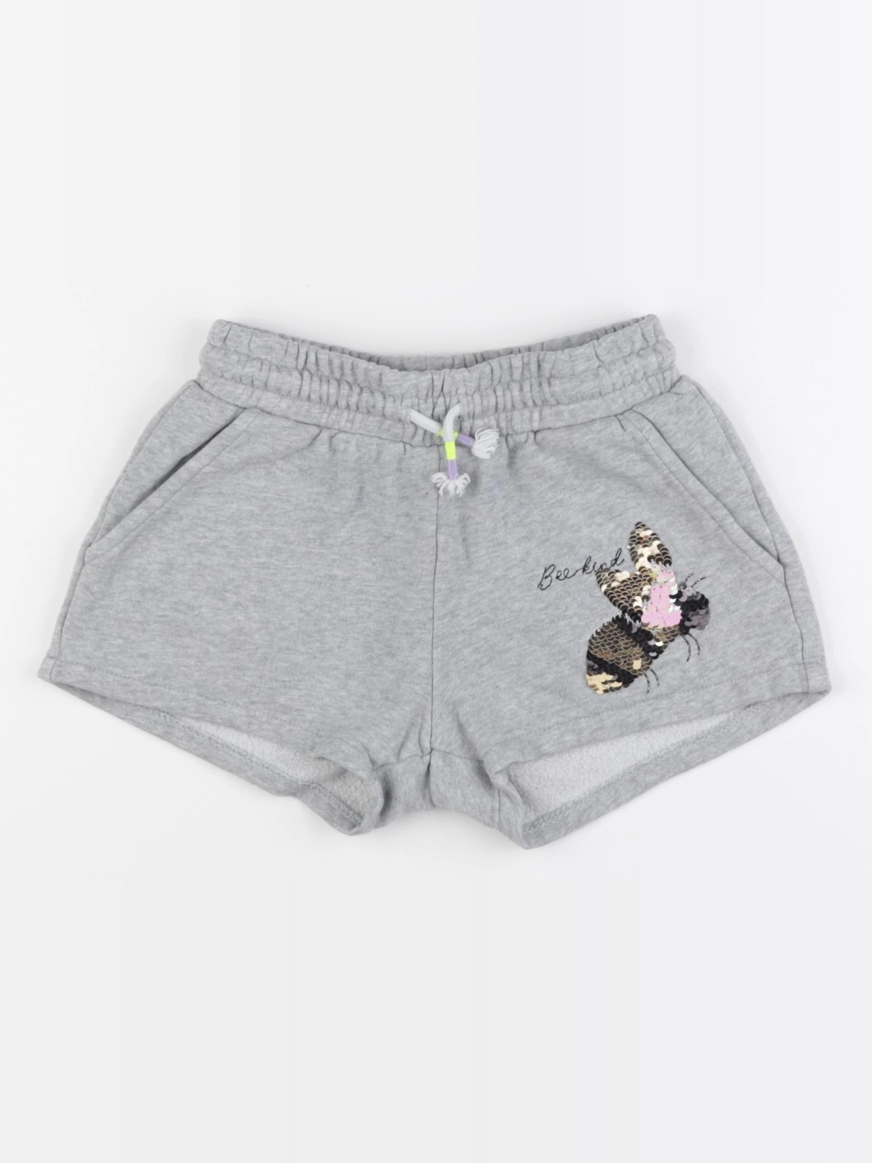 Mini Boden - short gris - 7 ans