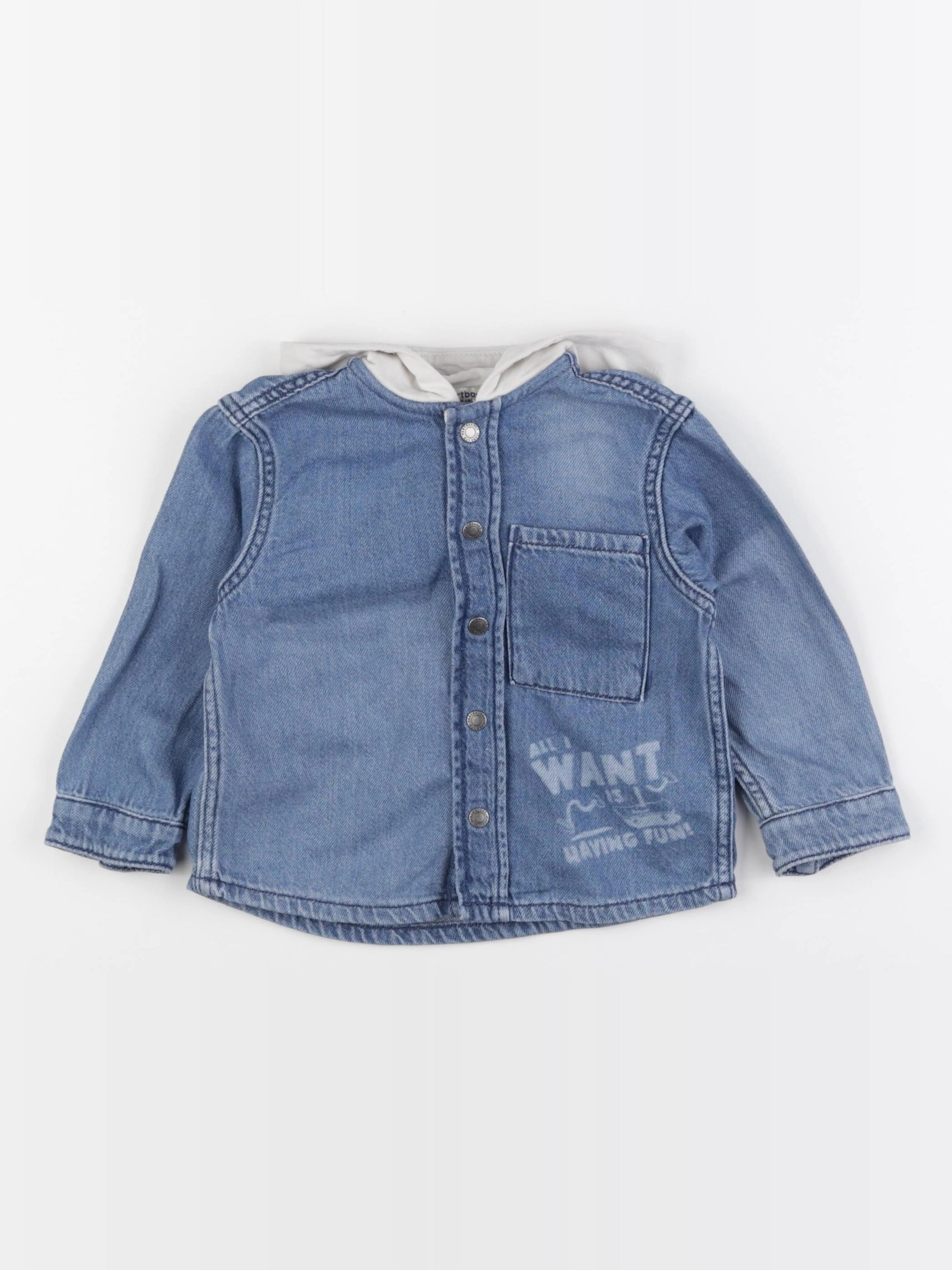 Vertbaudet - veste bleu - 3 ans