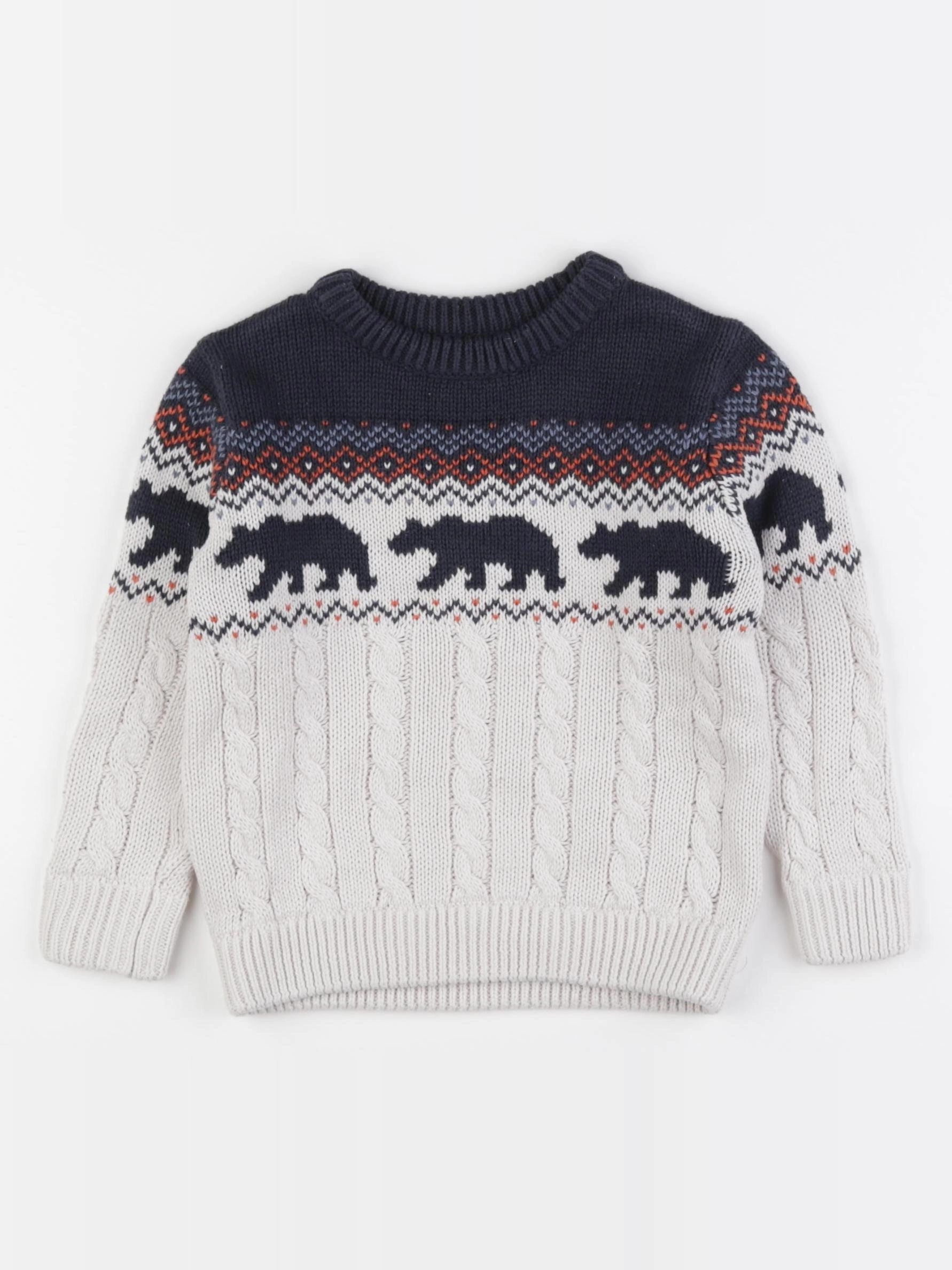 Vertbaudet - pull multicolore - 3 ans
