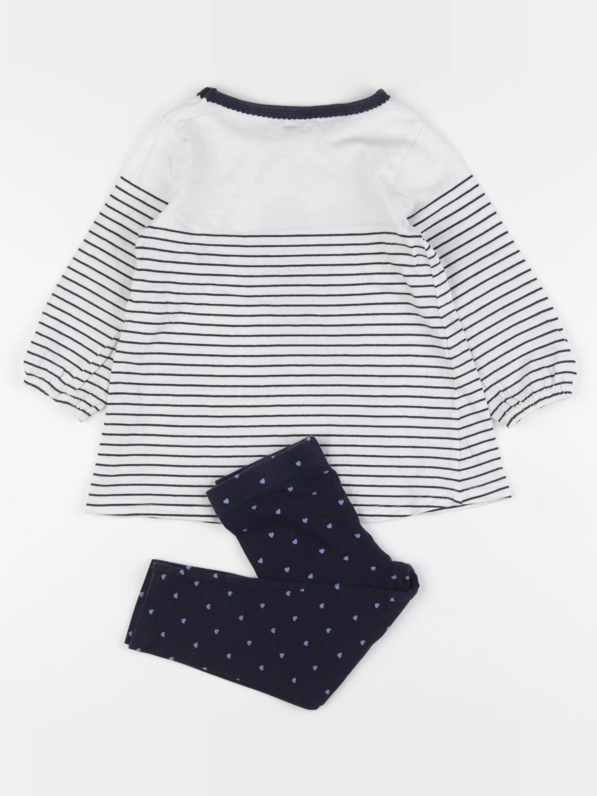 Vertbaudet - pyjama coton bleu - 2 ans