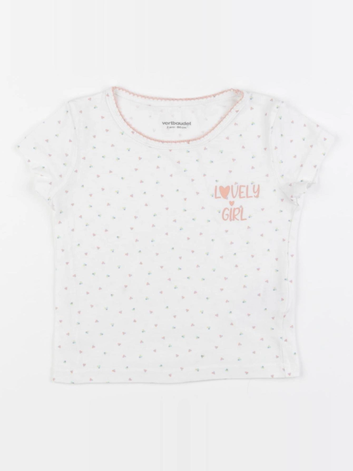 Vertbaudet - tee-shirt multicolore - 2 ans