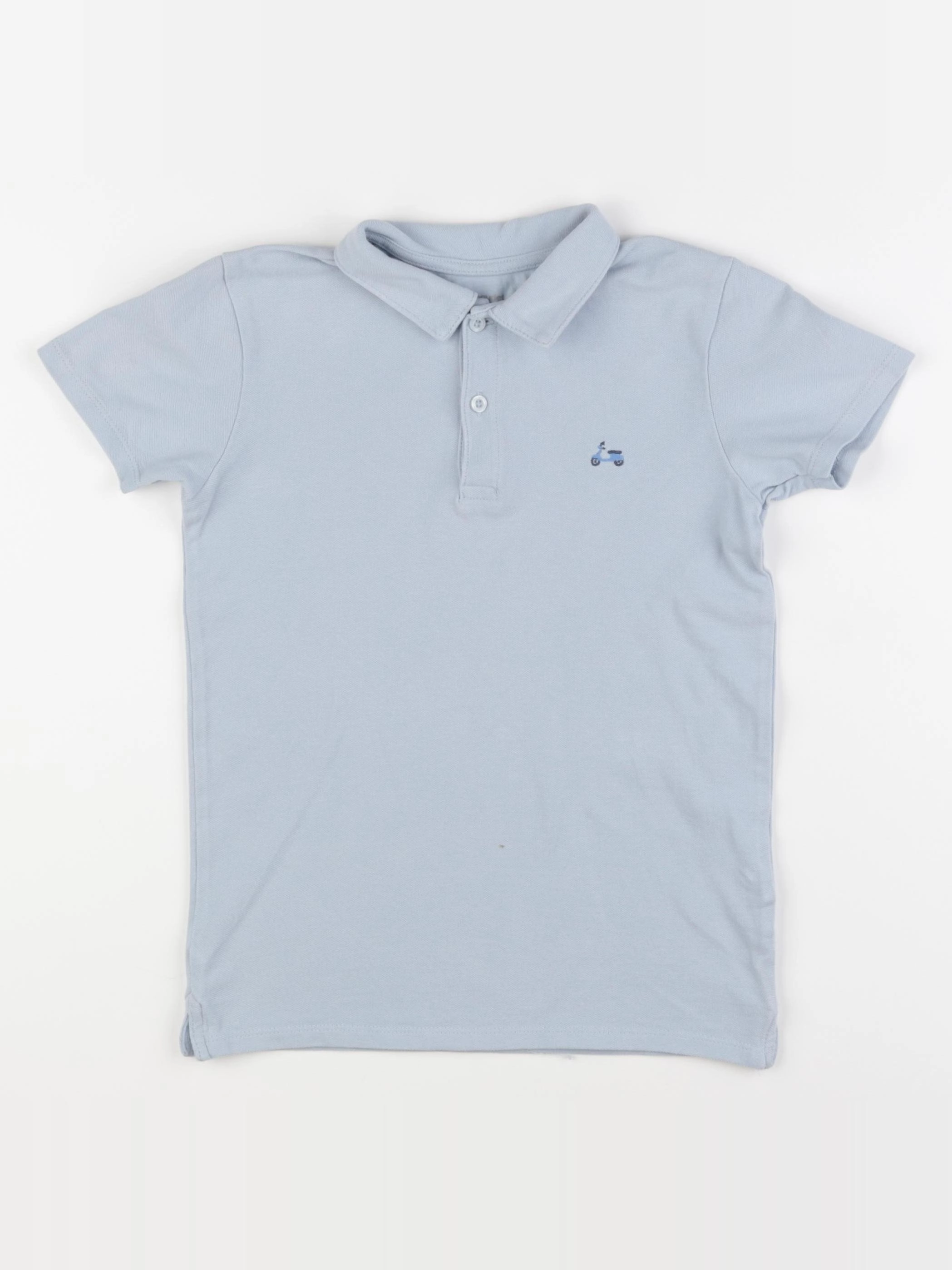 Vertbaudet - polo bleu - 8 ans