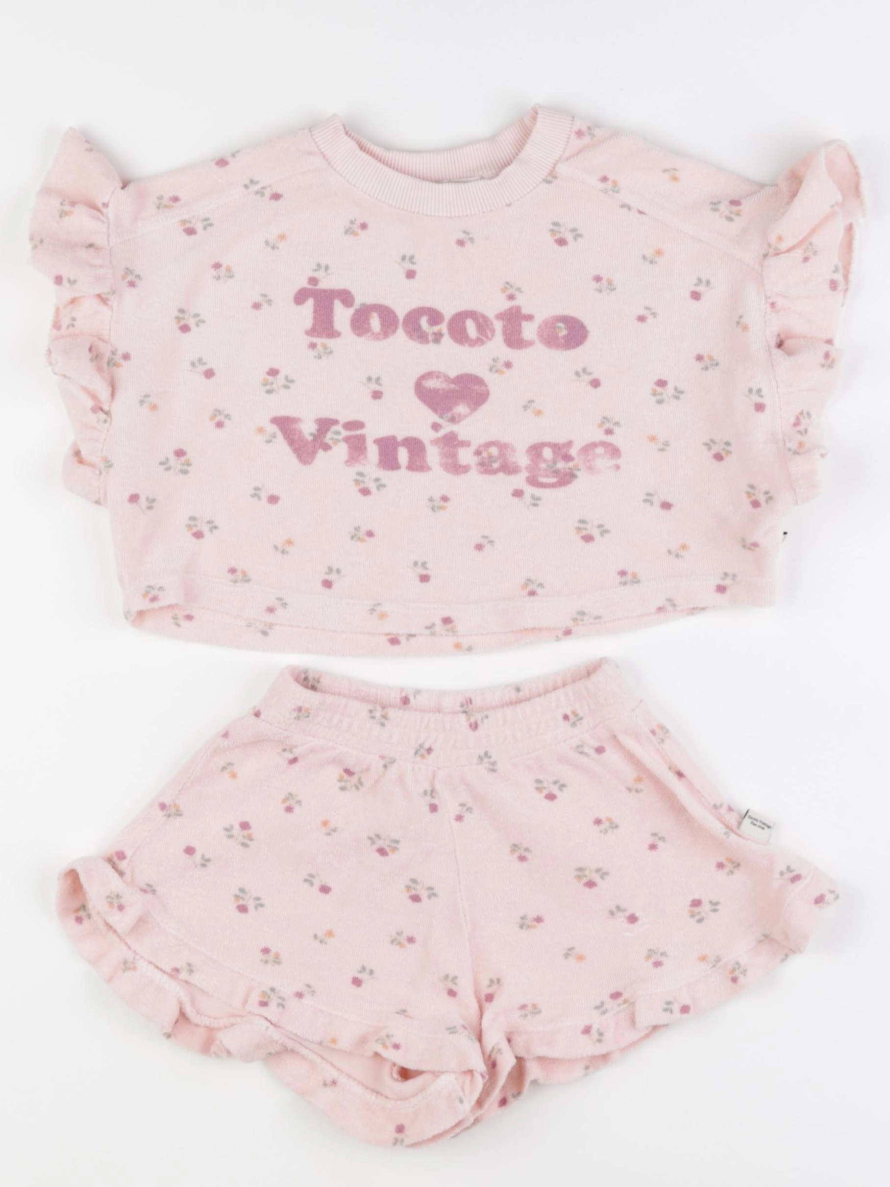 Tocoto vintage - ensemble rose - 2 ans
