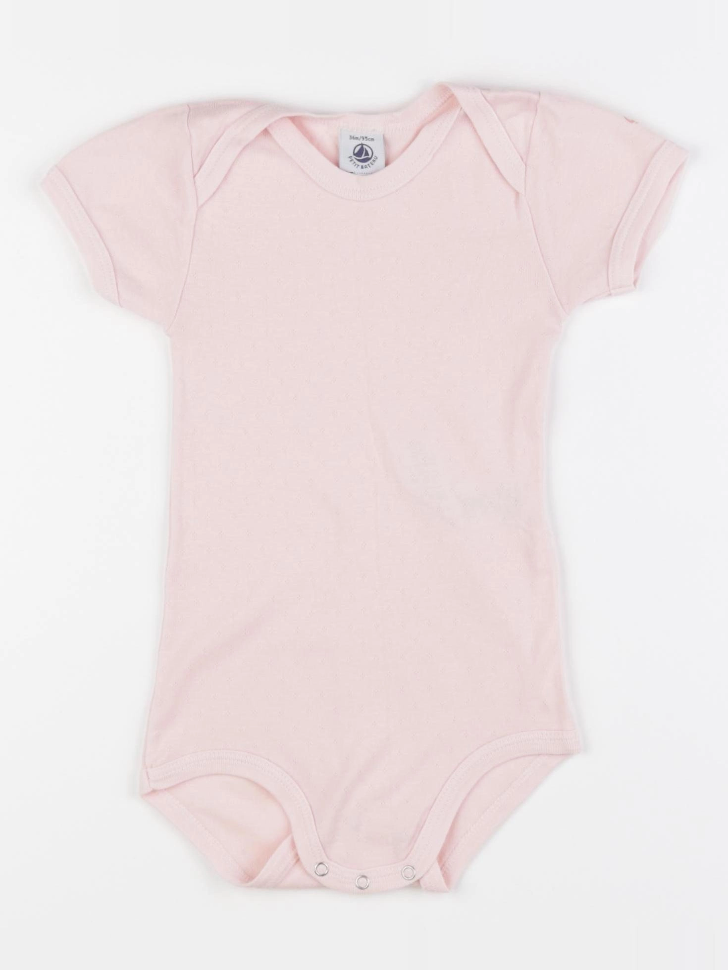 Petit Bateau - body rose - 36 mois