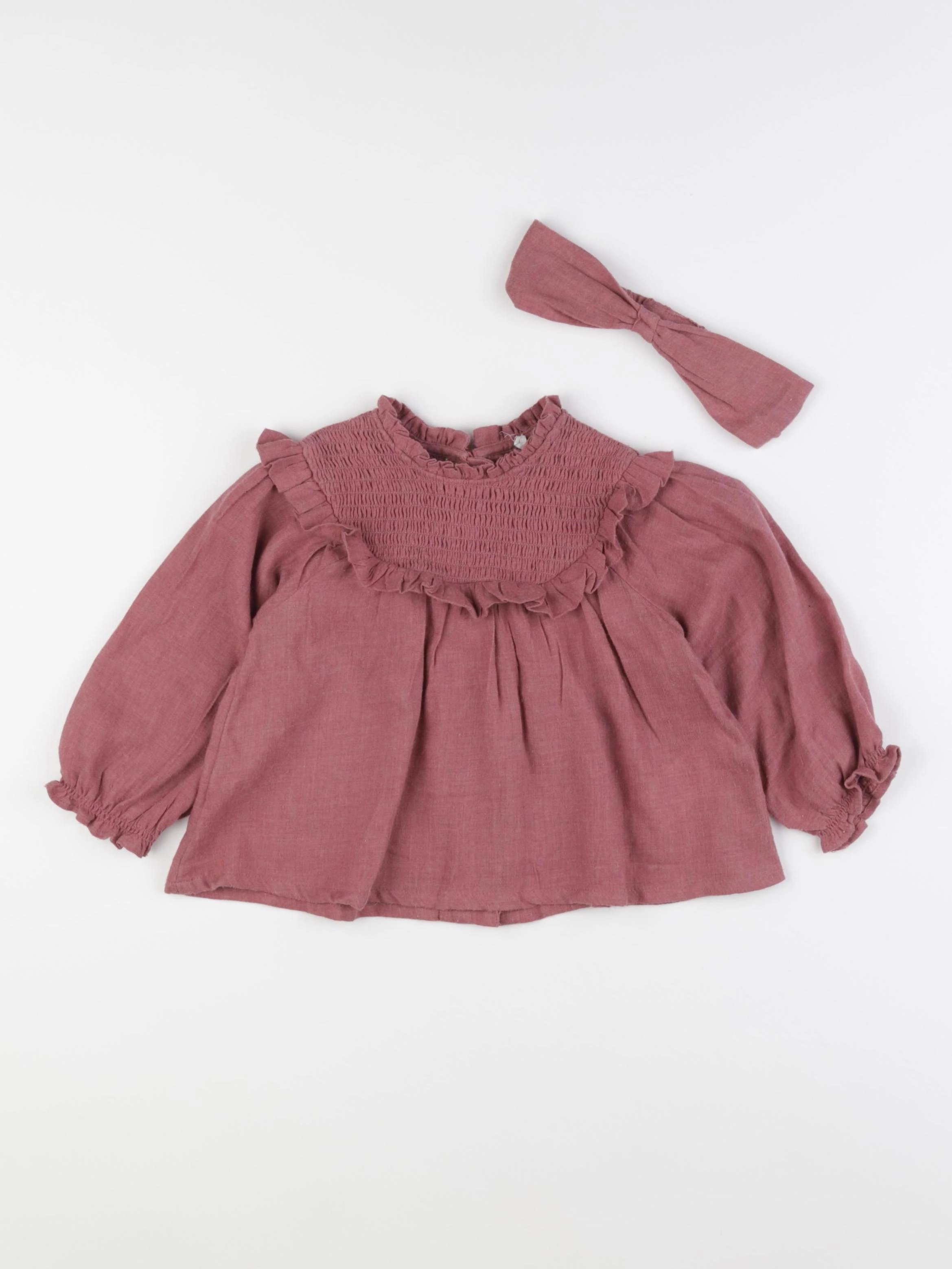 Vertbaudet - ensemble rose - 18 mois