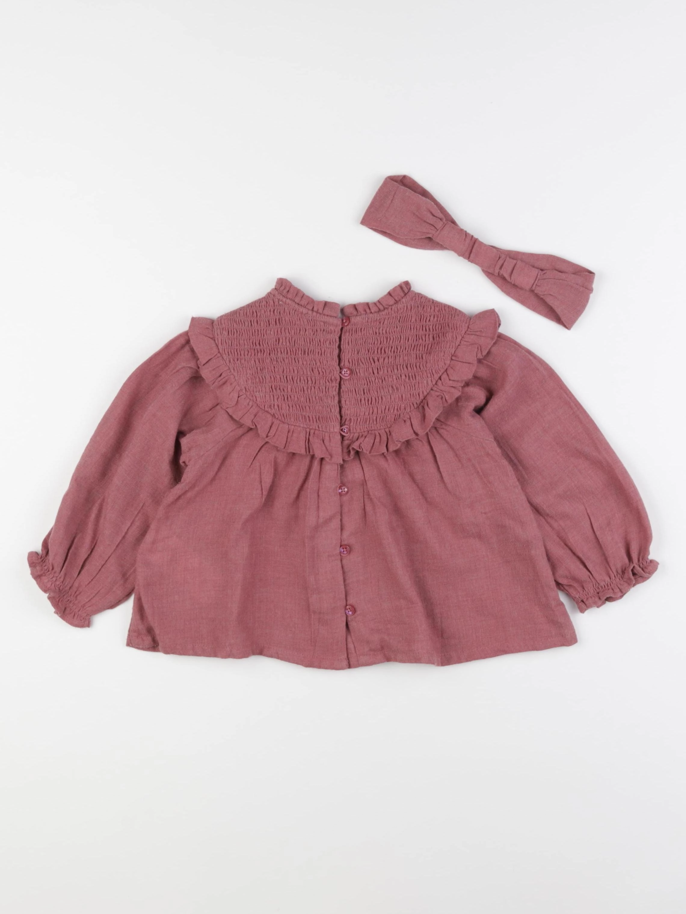 Vertbaudet - ensemble rose - 18 mois