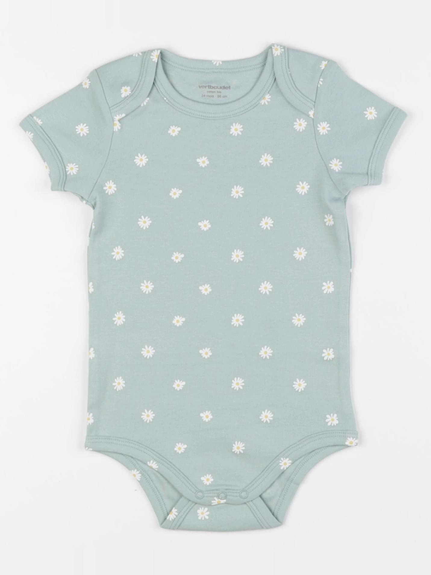 Vertbaudet - body vert - 24 mois