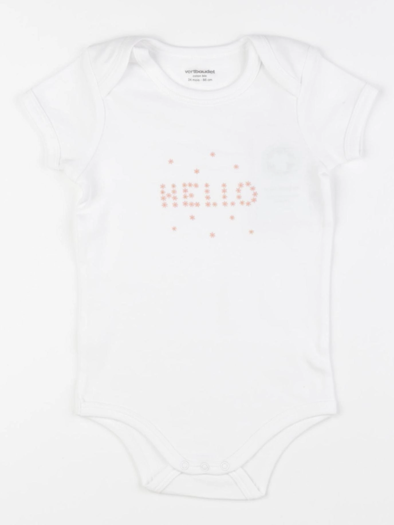 Vertbaudet - body blanc - 24 mois