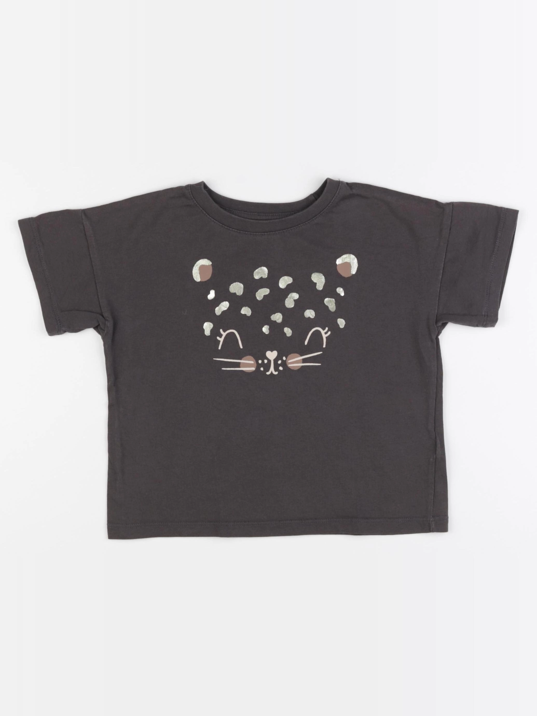H&M - tee-shirt gris - 2/3 ans