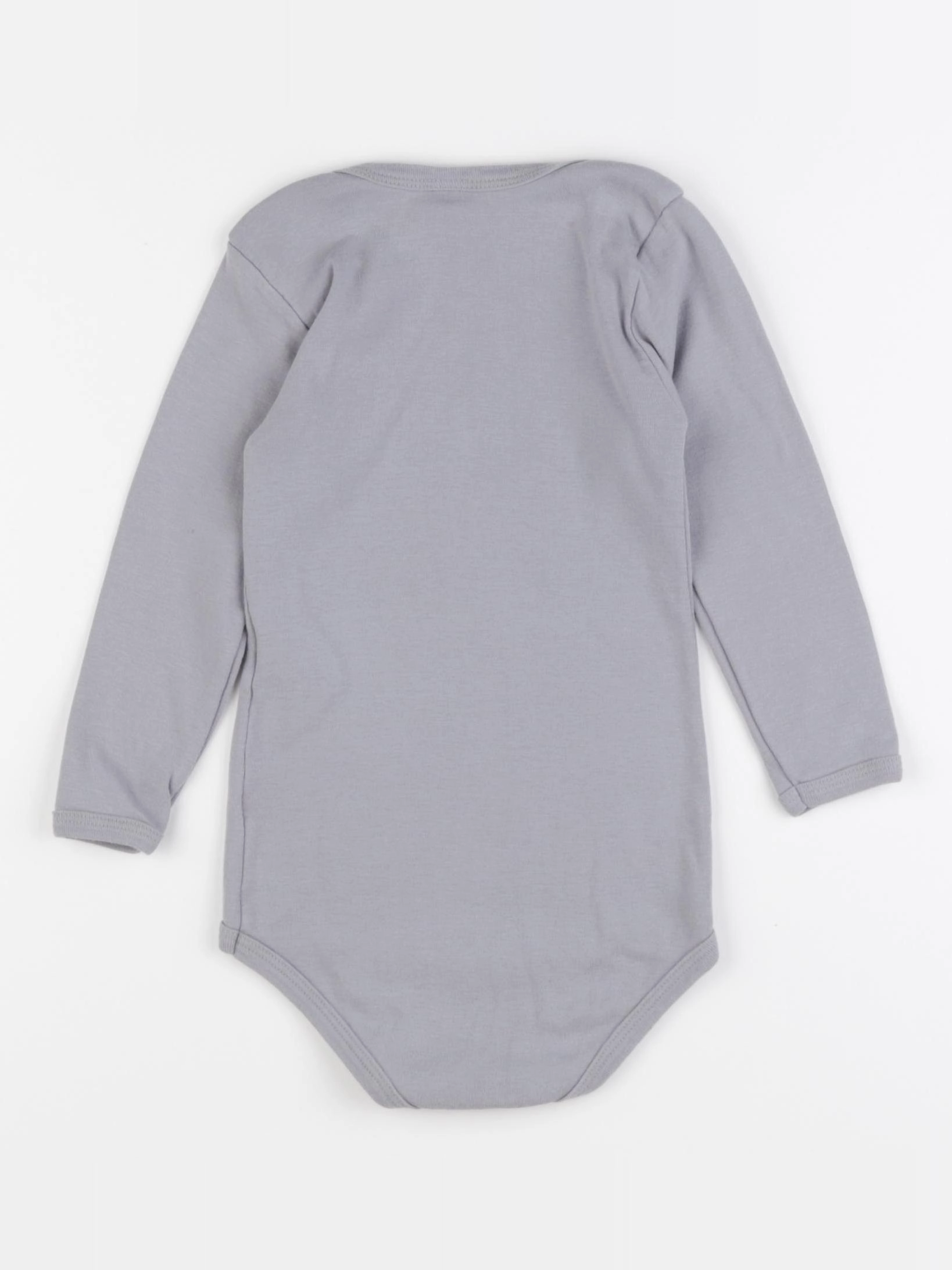 Petit Bateau - body gris - 36 mois