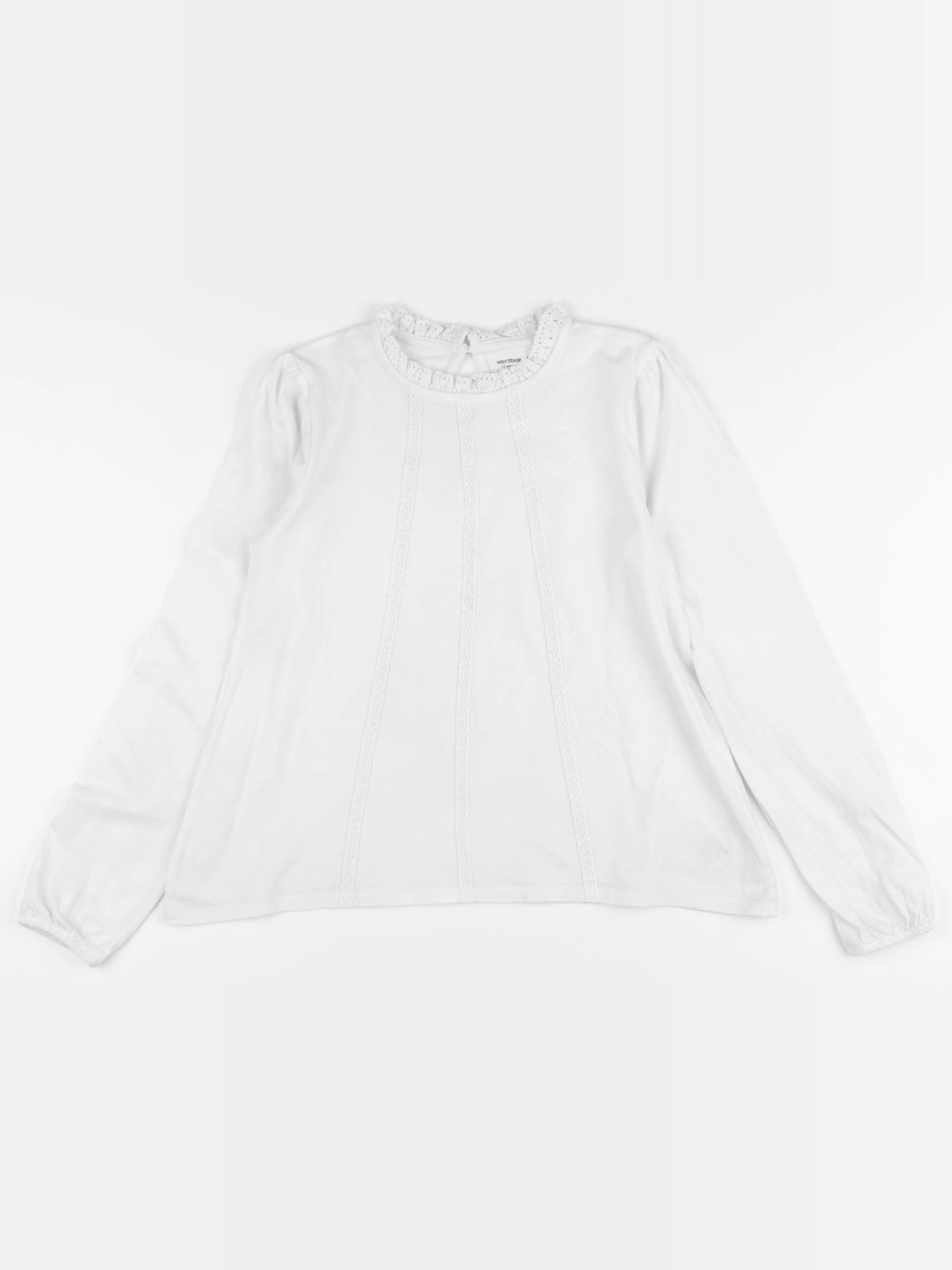Vertbaudet - tee-shirt blanc - 10 ans