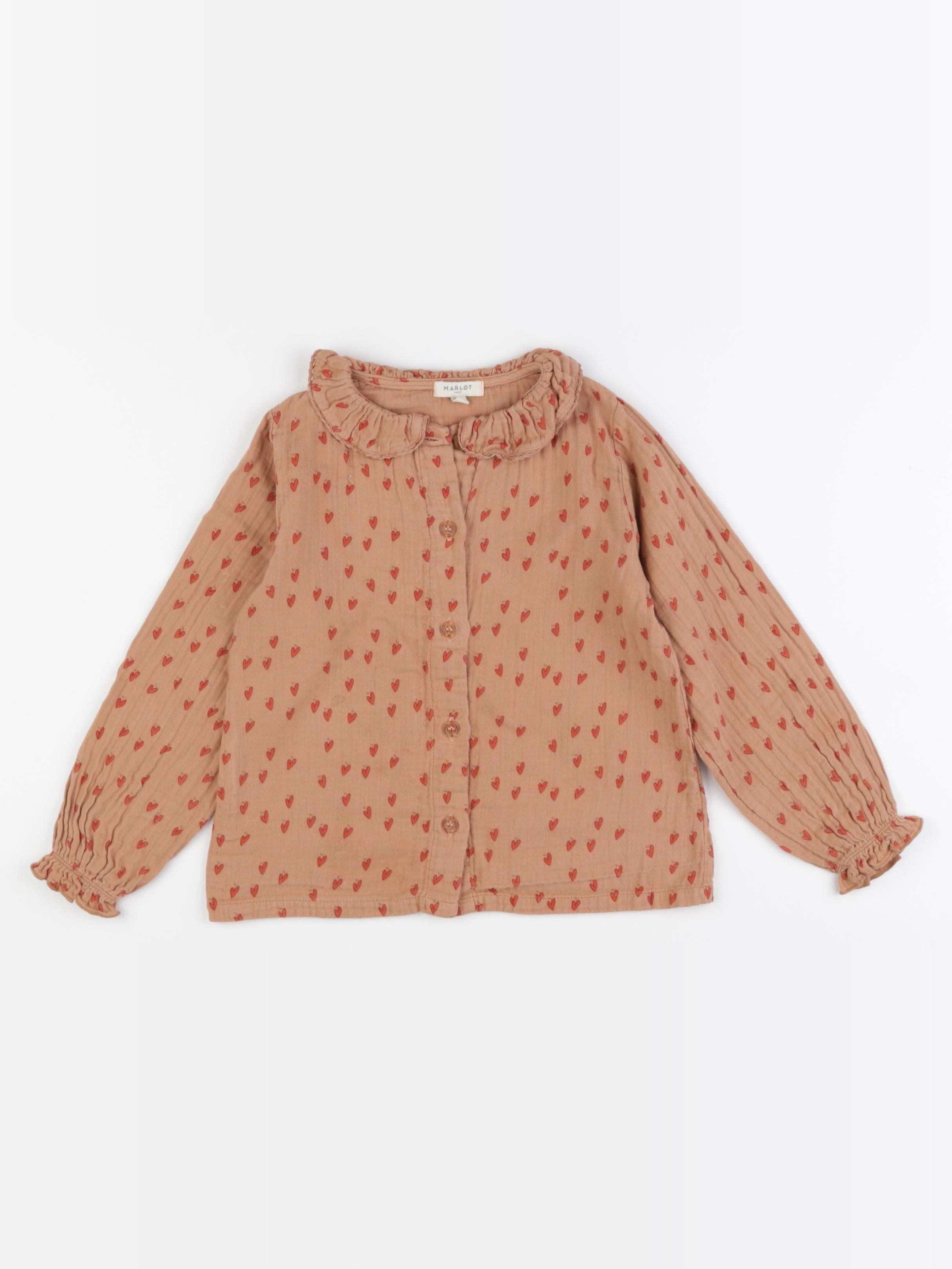 Marlot Paris - blouse marron - 4 ans