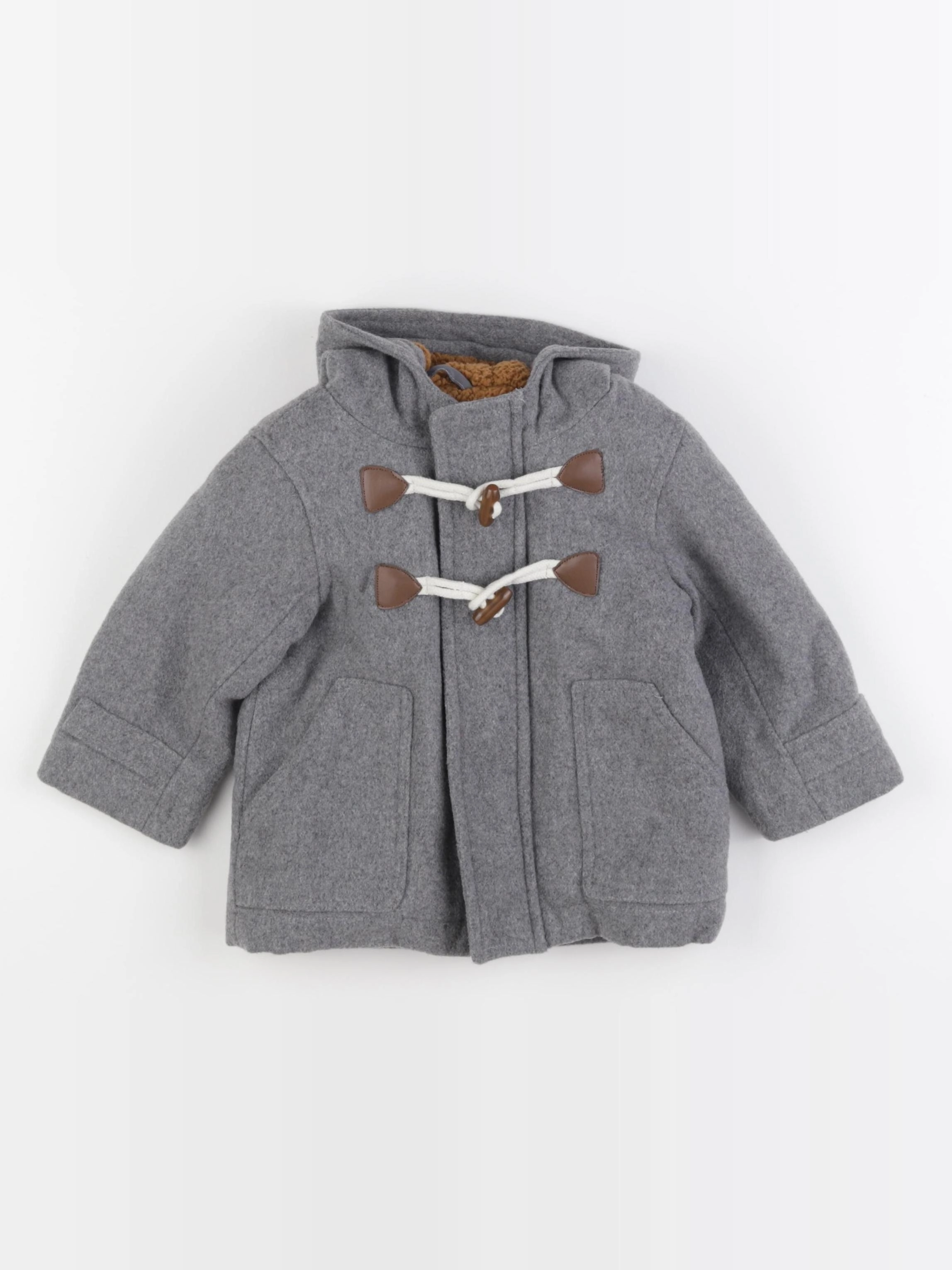 Vertbaudet - manteau gris - 18 mois