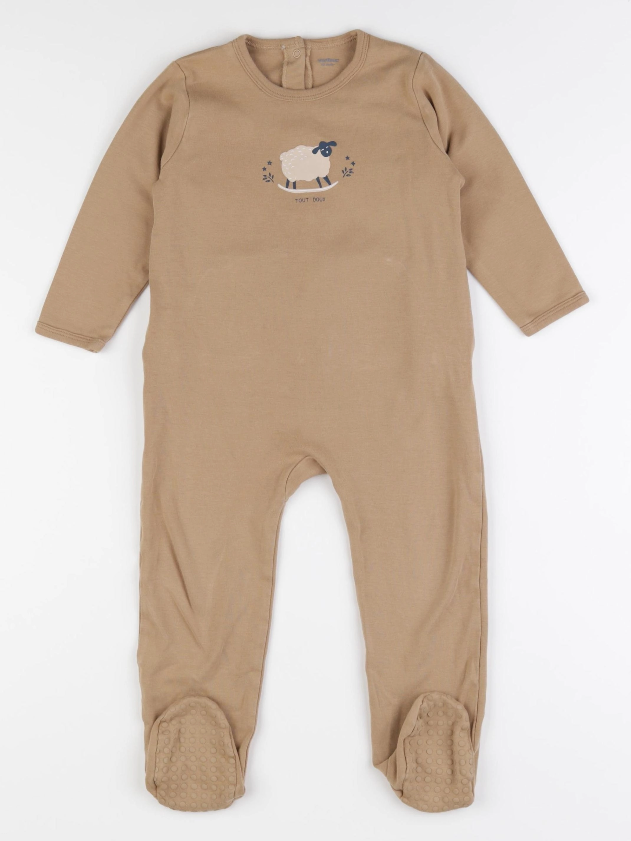 Vertbaudet - pyjama coton marron - 36 mois