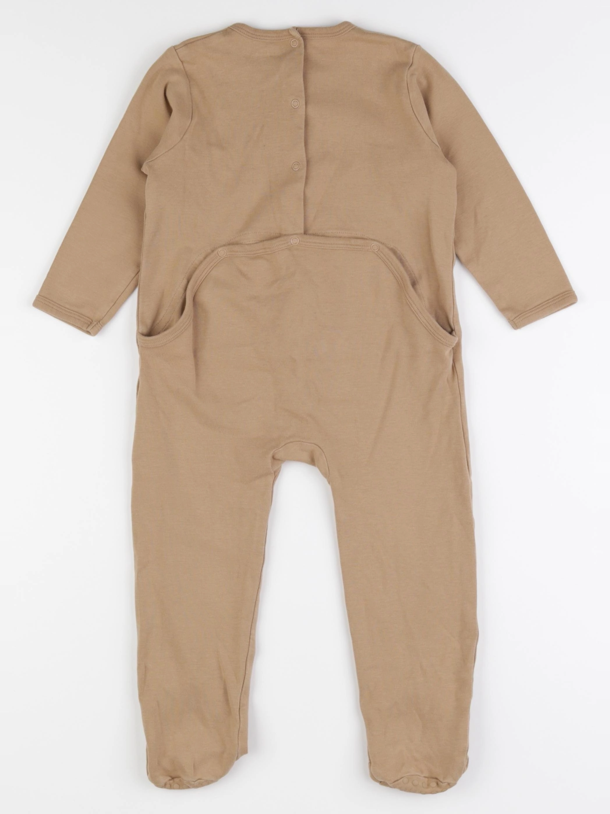 Vertbaudet - pyjama coton marron - 36 mois