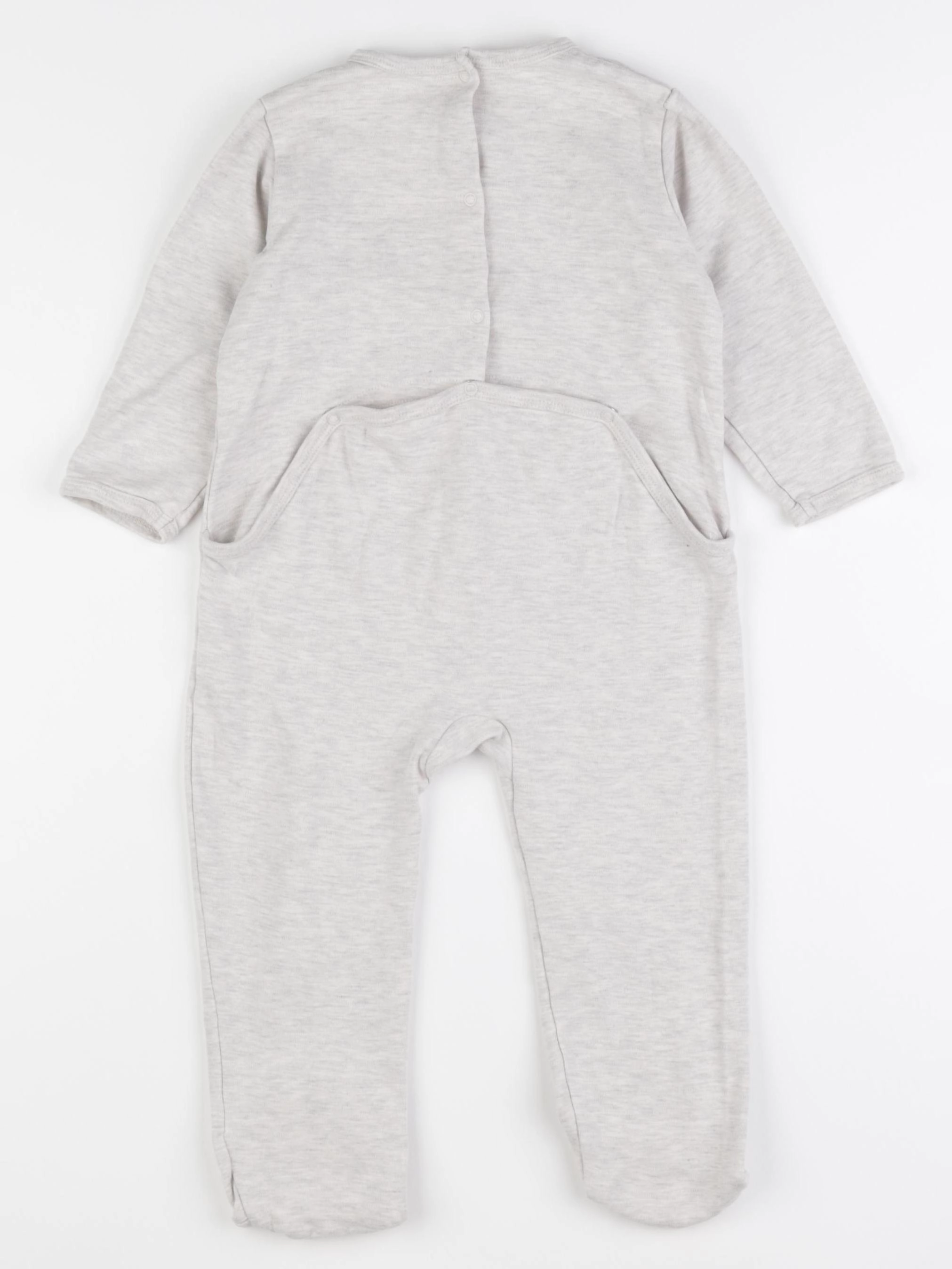 Vertbaudet - pyjama coton gris - 36 mois