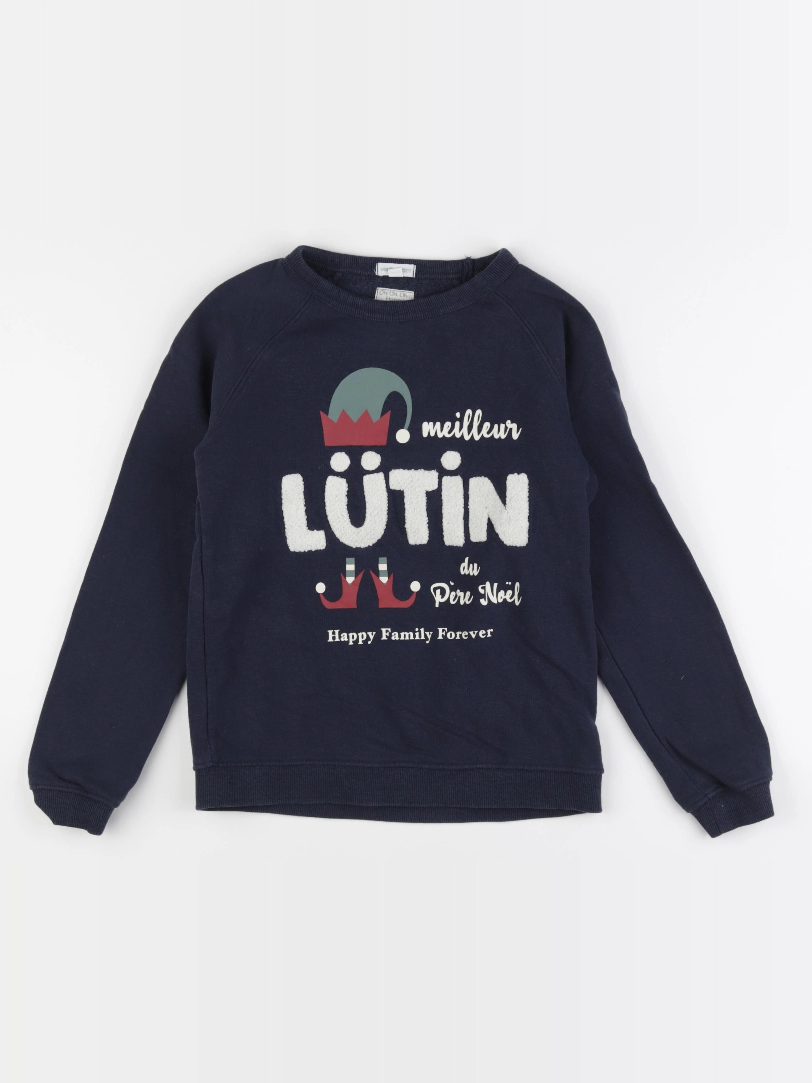 Vertbaudet - sweat bleu - 10 ans