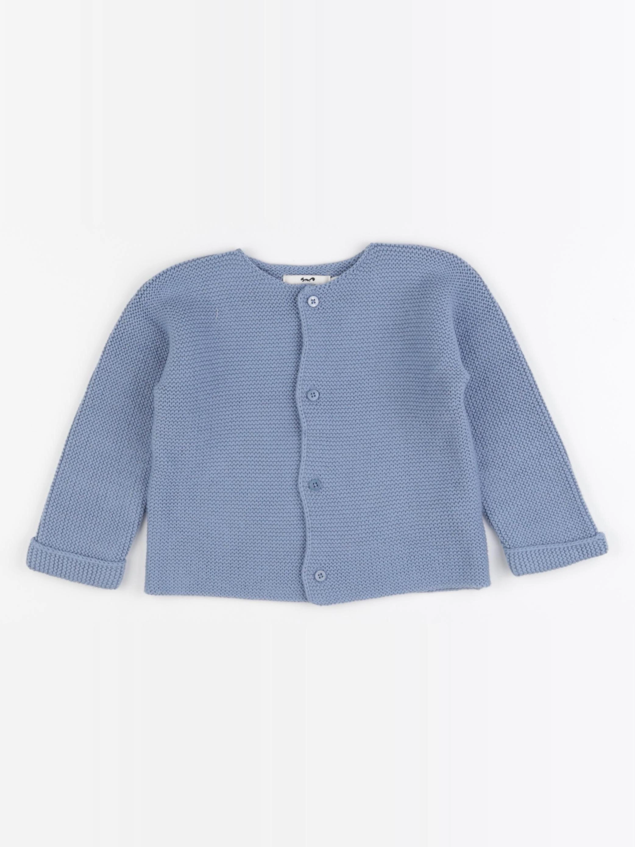 Cyrillus - gilet bleu - 24 mois