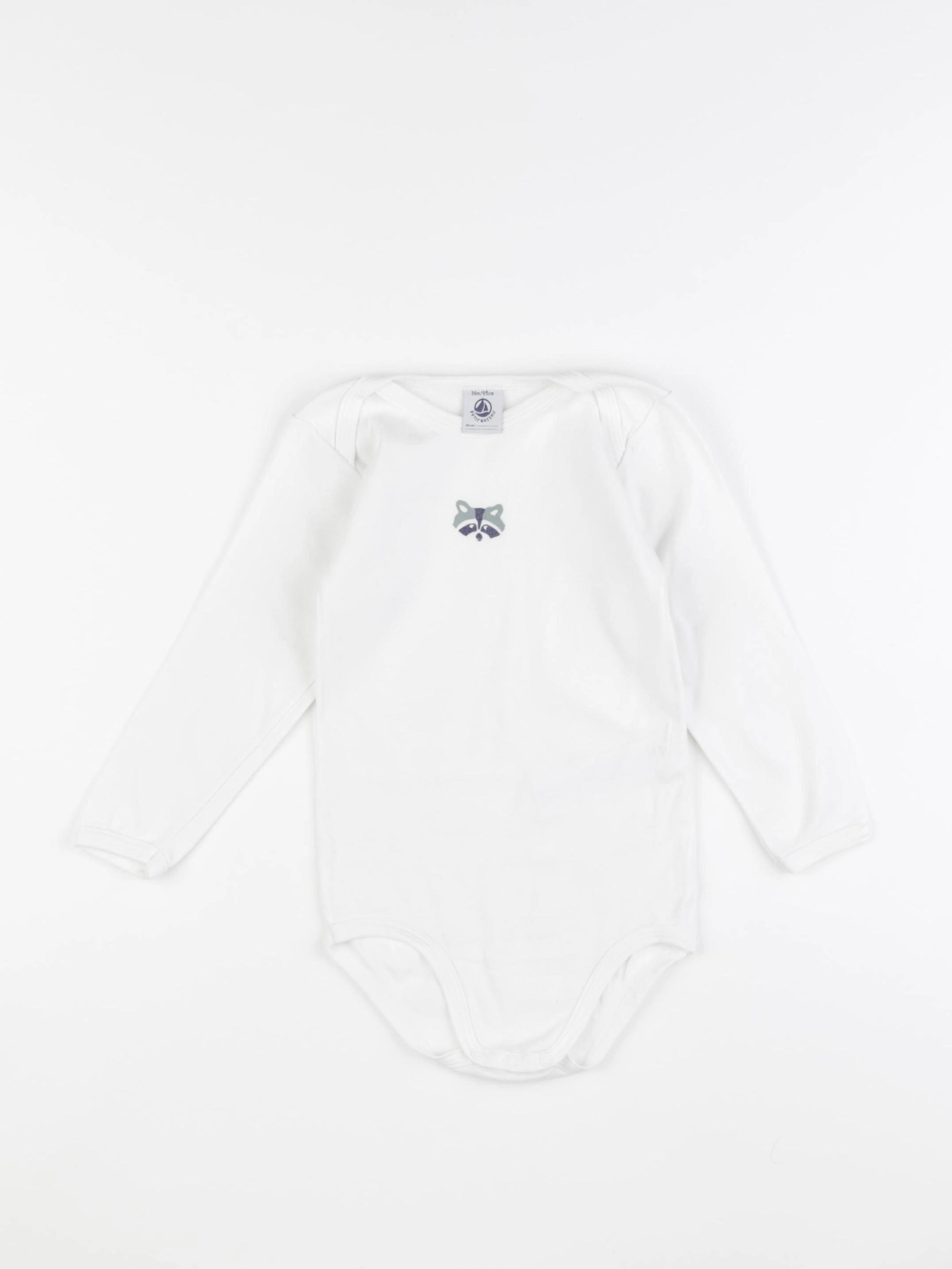 Petit Bateau - body blanc - 36 mois