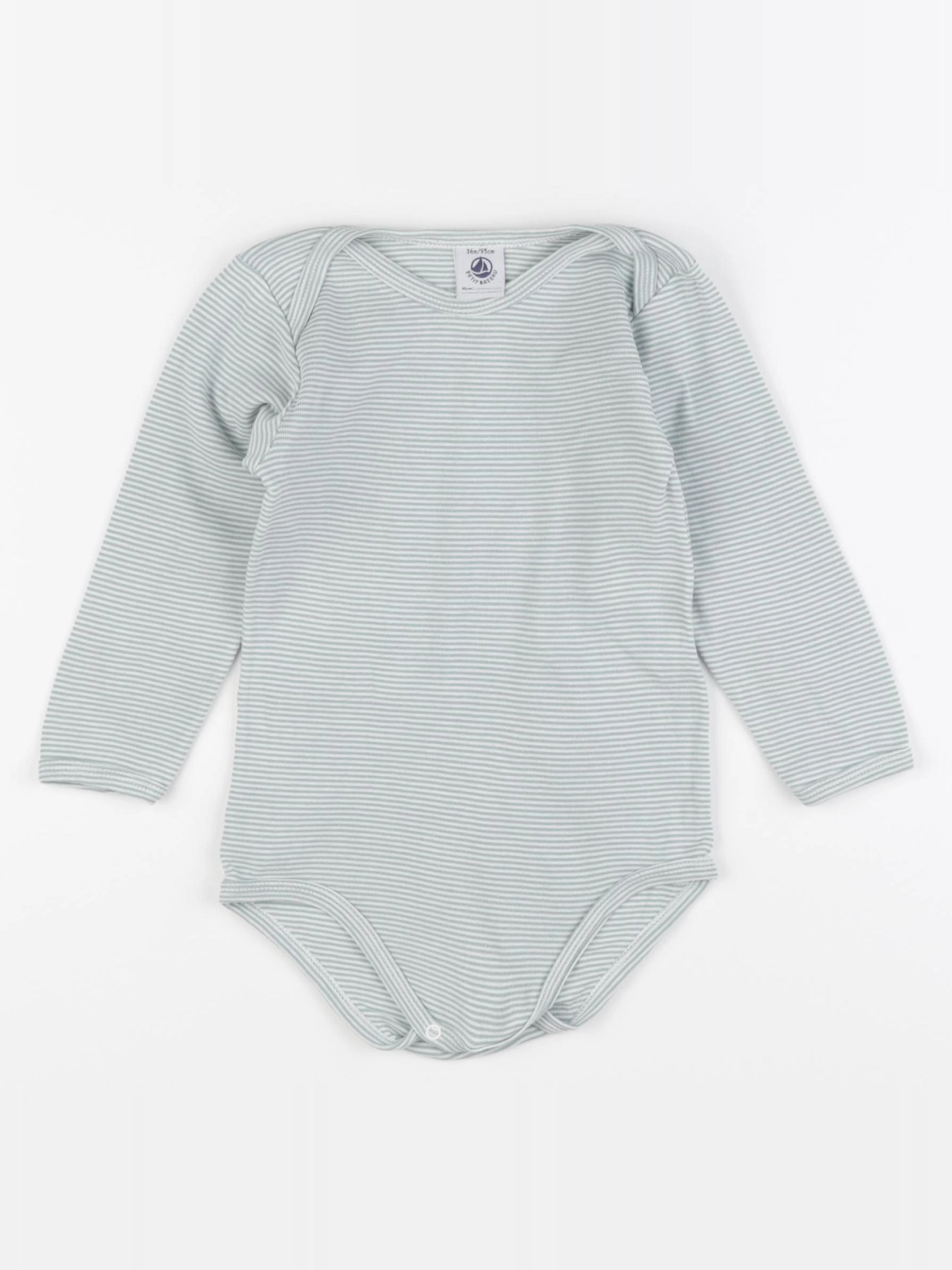 Petit Bateau - body vert - 36 mois
